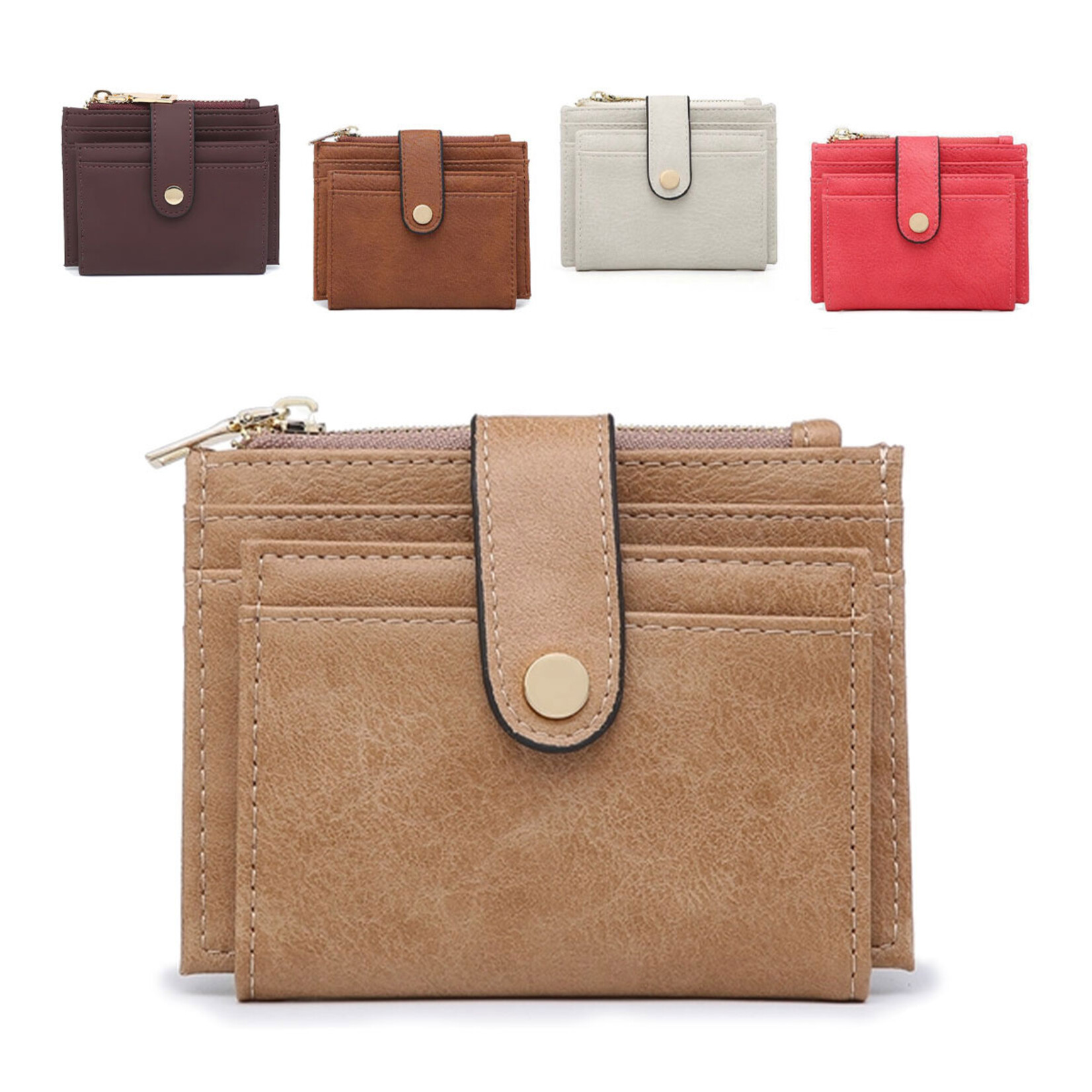 Jen & Co. Sam Mini Snap Wallet with Card Holder - Assorted Styles