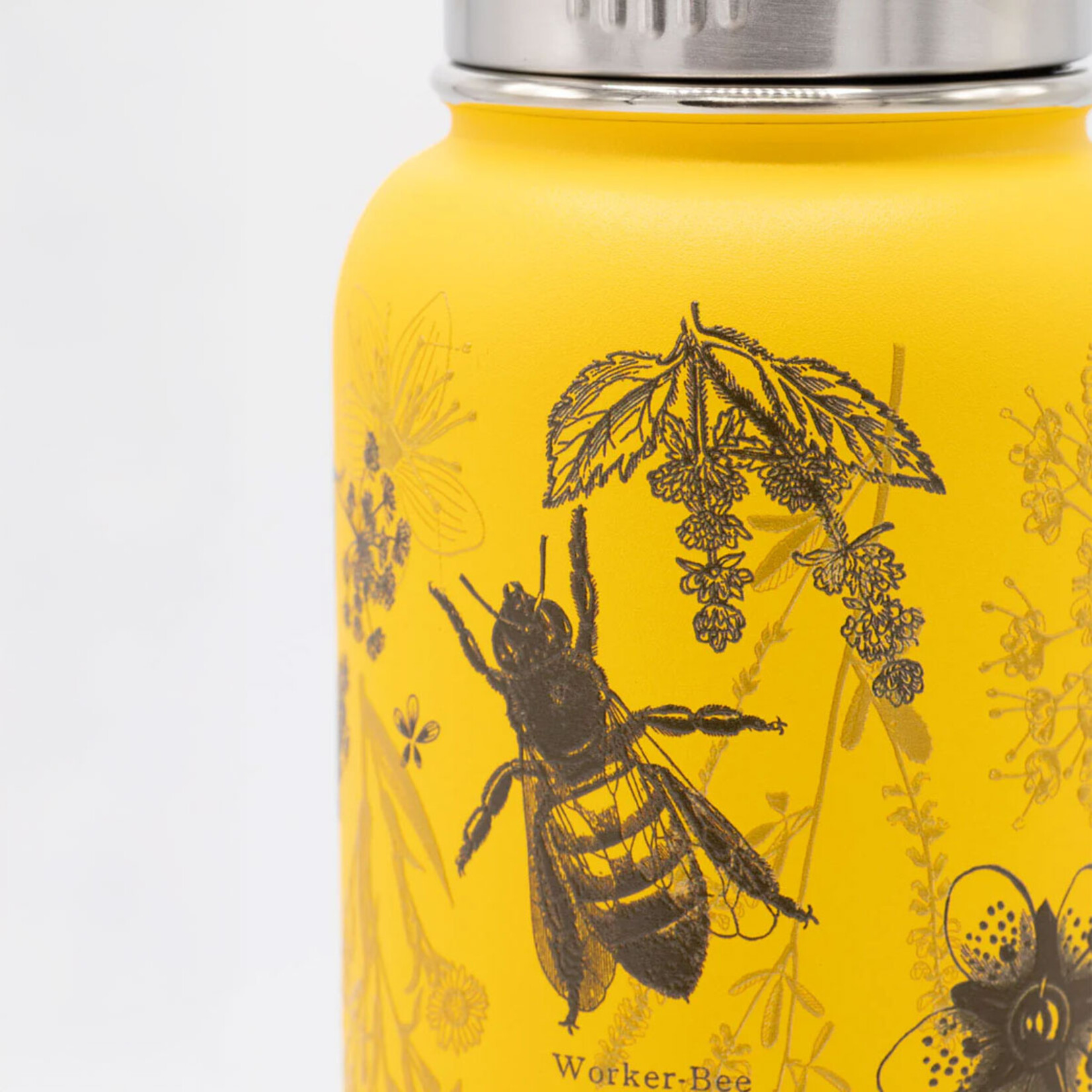 Cognitive Surplus Stainless Steel Bottle - Honey Bee (18oz / 32oz)