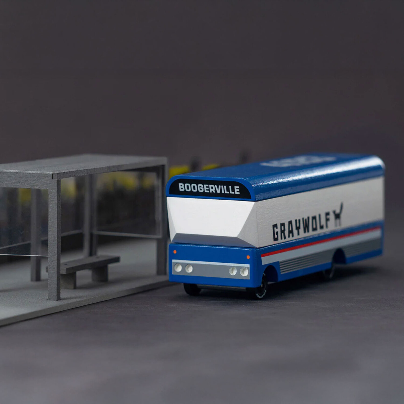 Candylab Toys Gray Wolf Bus