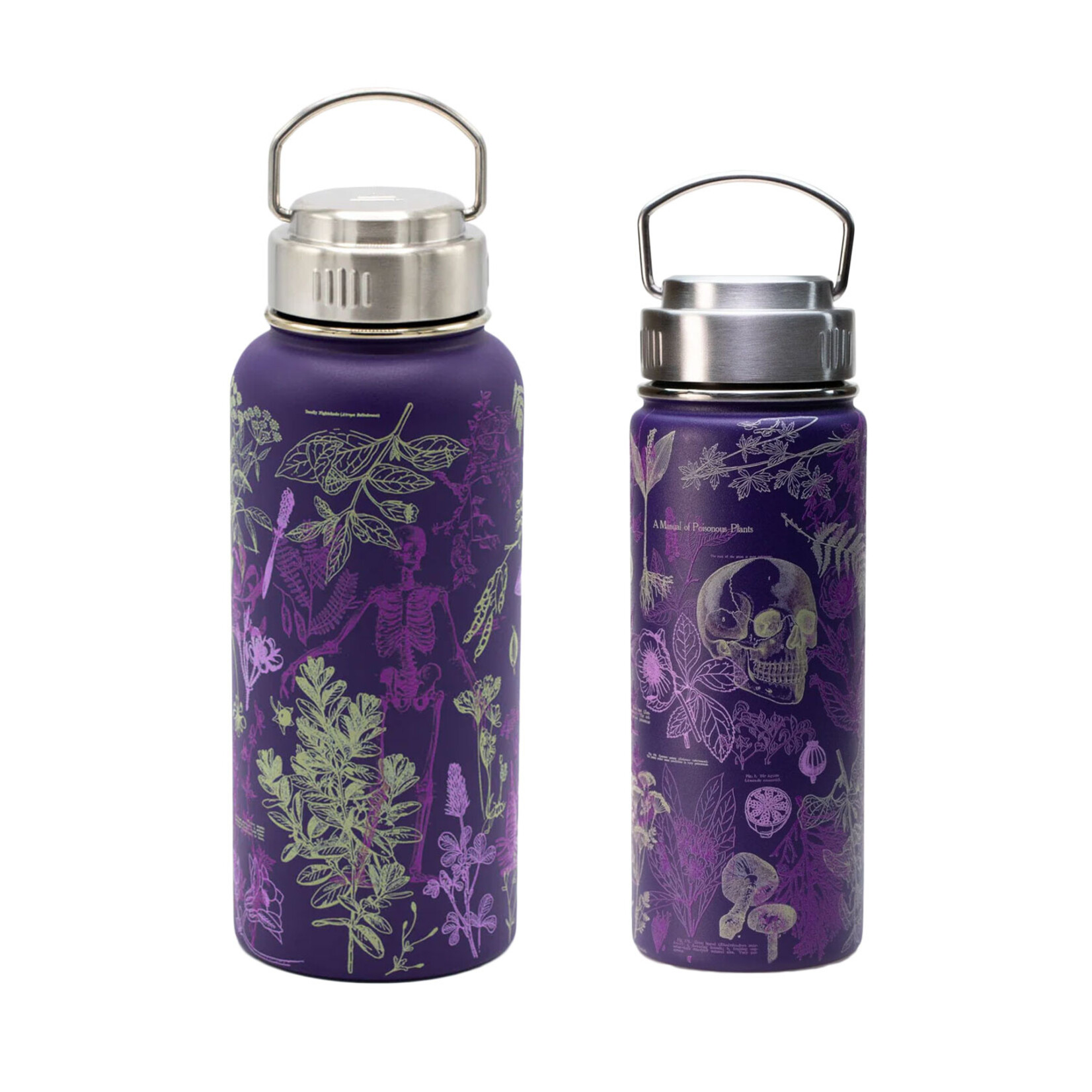 Cognitive Surplus Stainless Steel Bottle - Poisonous Plants (18oz / 32oz)