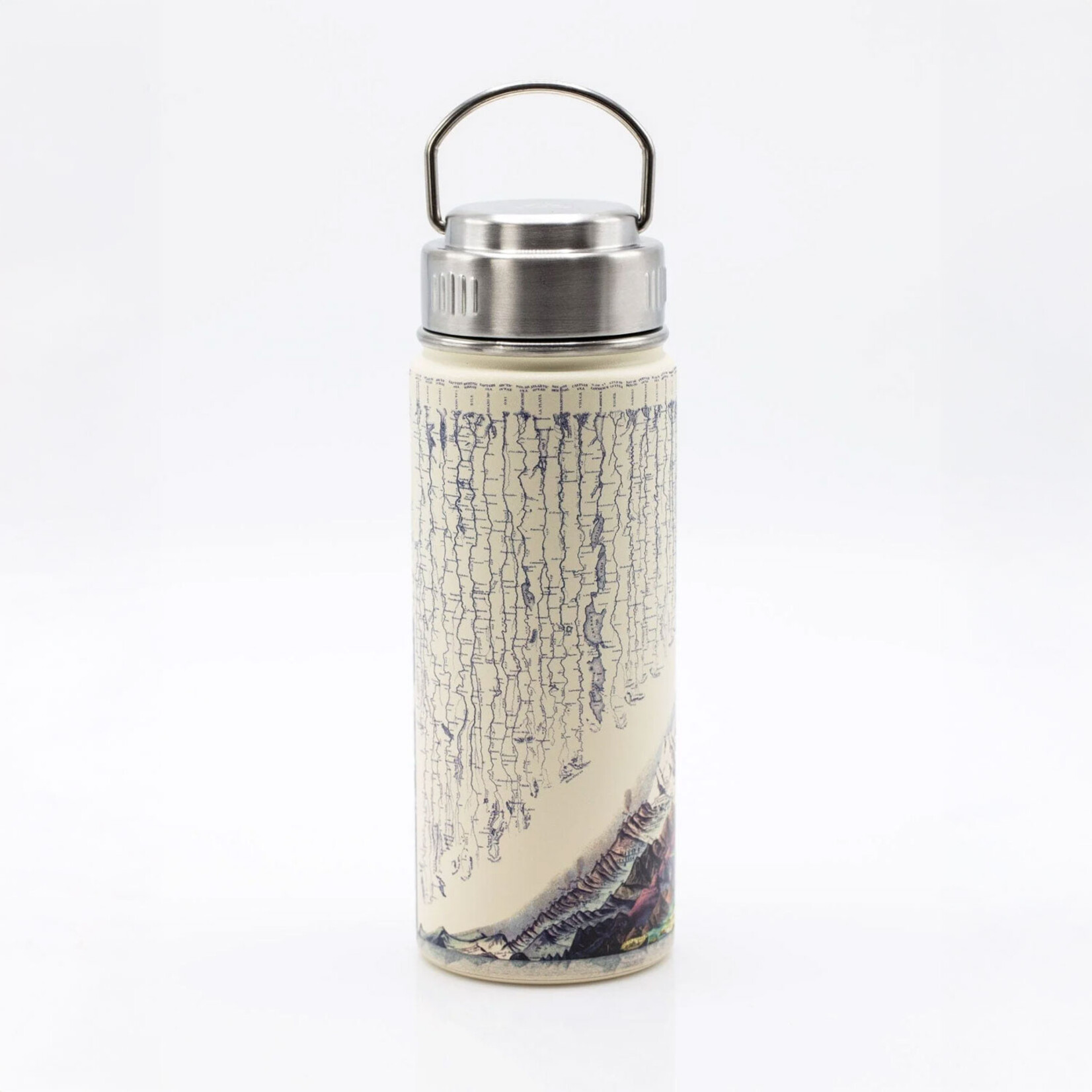 Cognitive Surplus Steel Bottle - Rivers & Mountains (32oz/18oz/12oz)