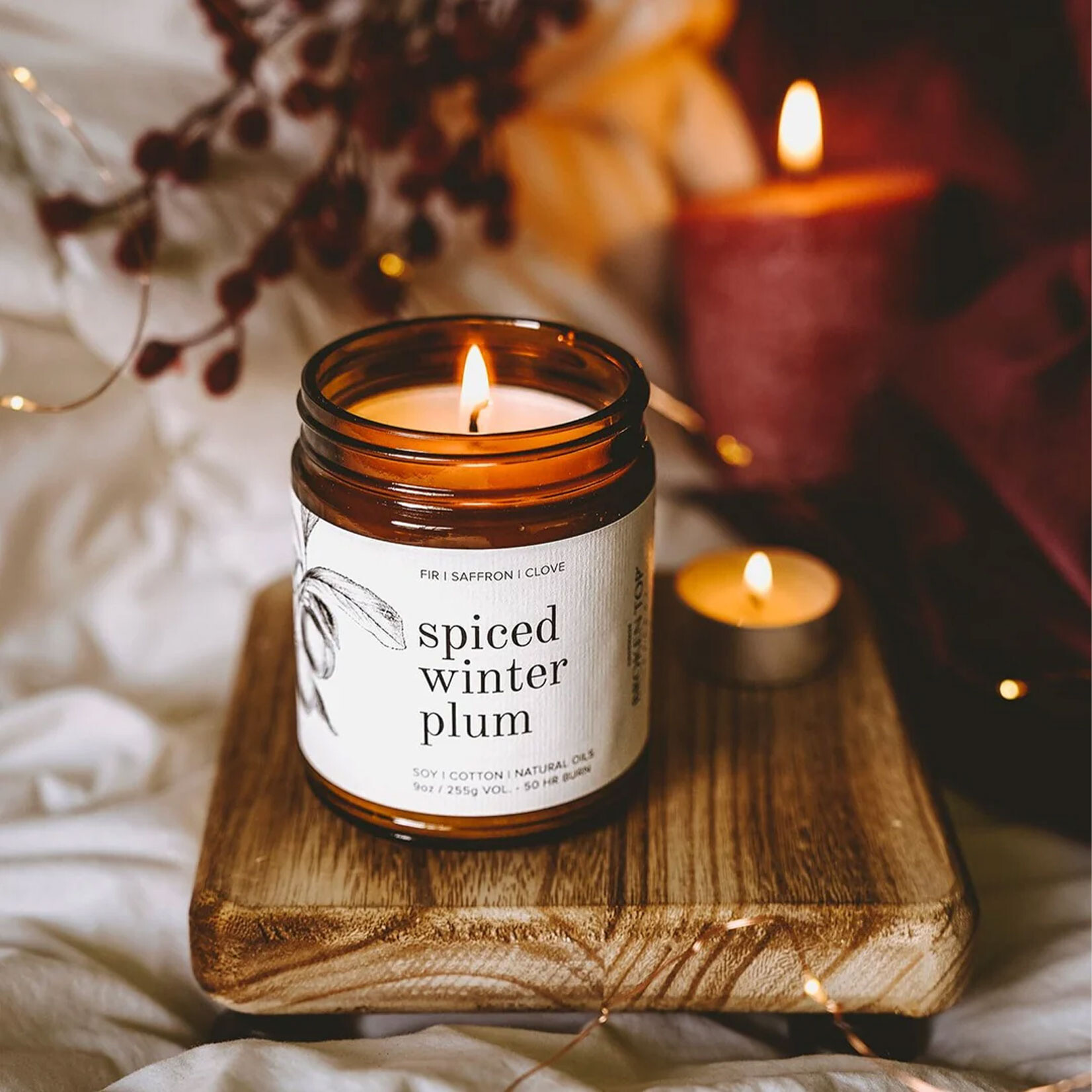 Broken Top Spiced Winter Plum - Linen Spray | Soy Candle