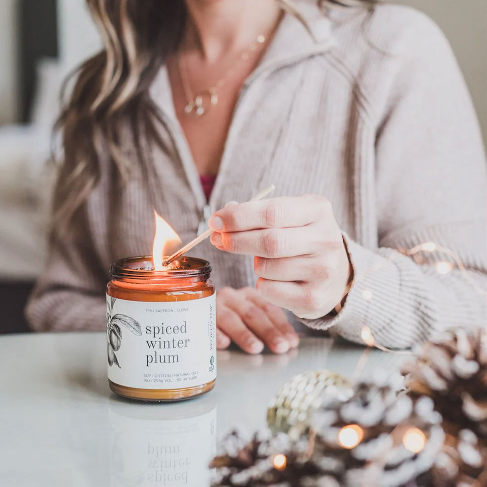 Broken Top Spiced Winter Plum - Linen Spray | Soy Candle