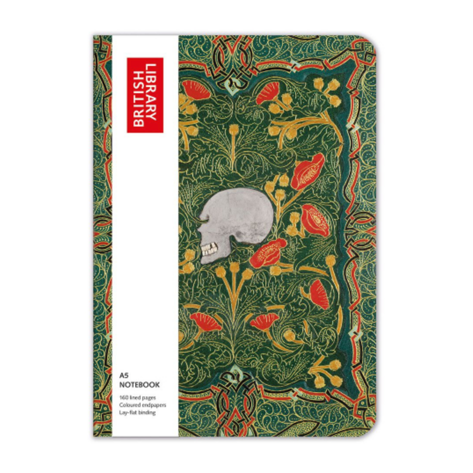 Museums & Galleries Softcover Notebook - Skull and Flowers
