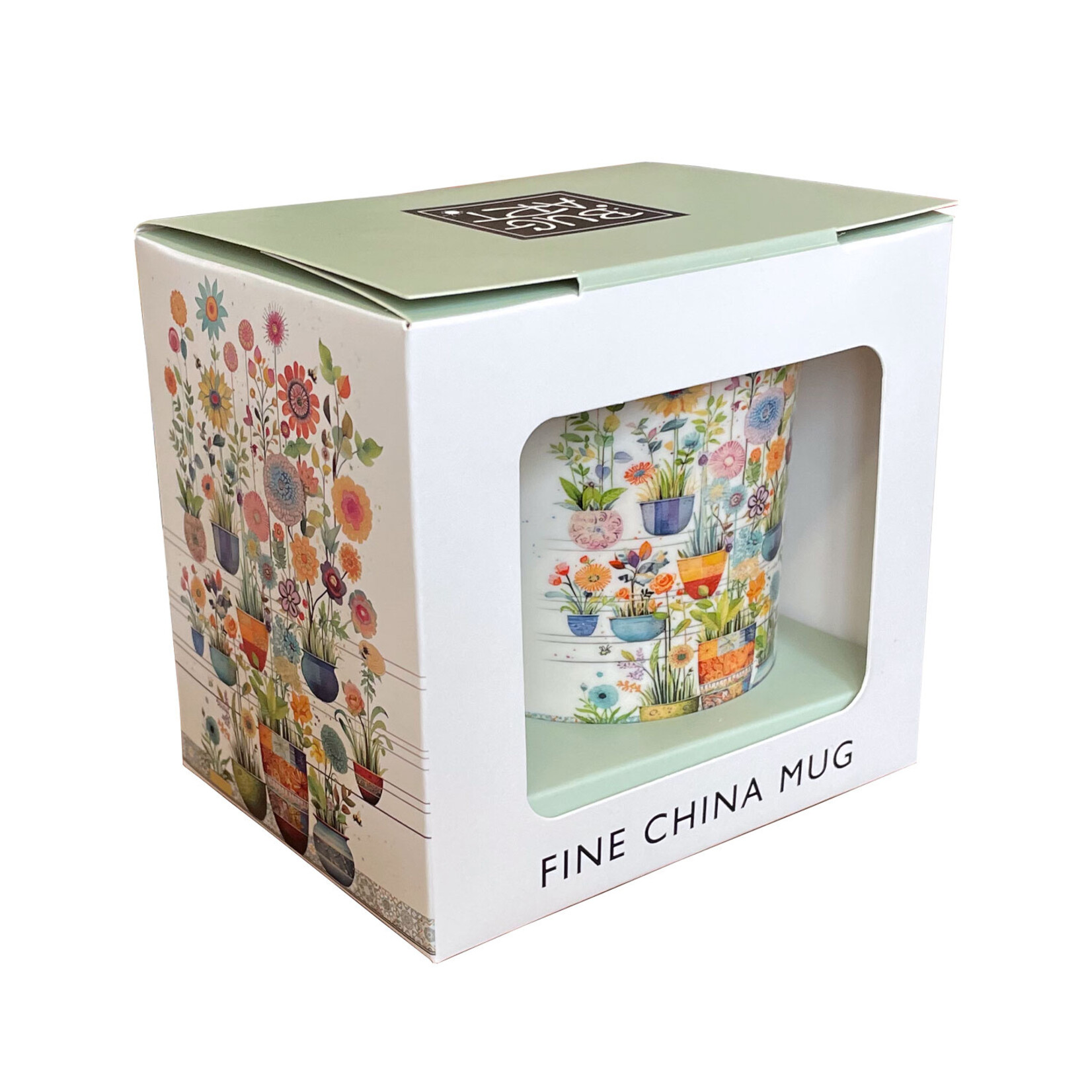 Bug Art Mug - Flowers - Pots (12oz)