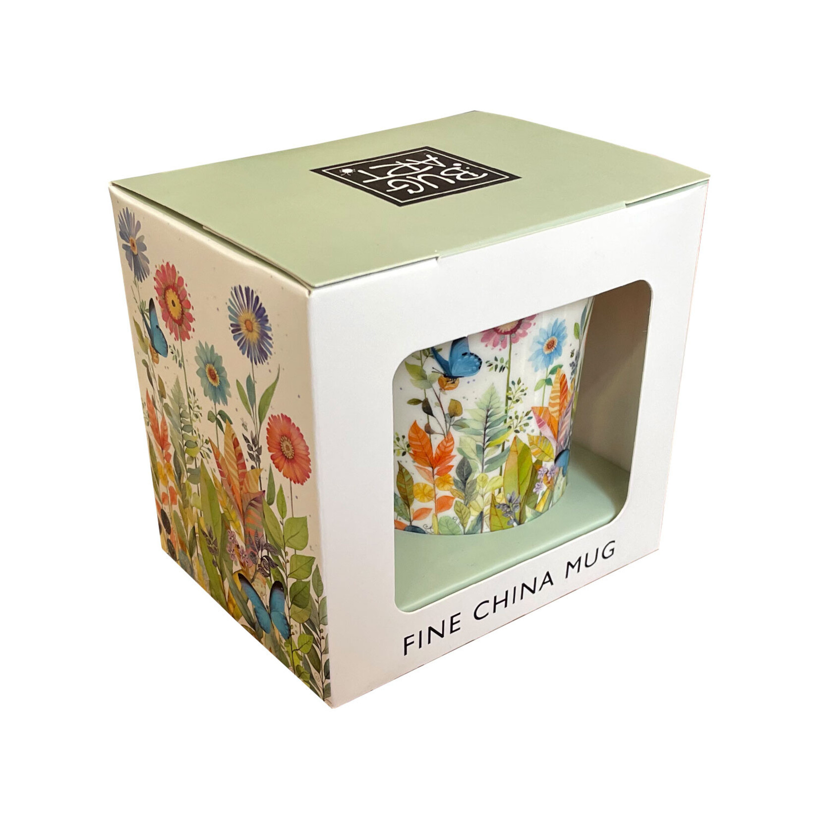 Bug Art Mug - Flowers - Butterfly