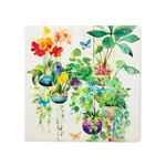 Bug Art Ceramic Coaster - Flowers - Hanging Plants