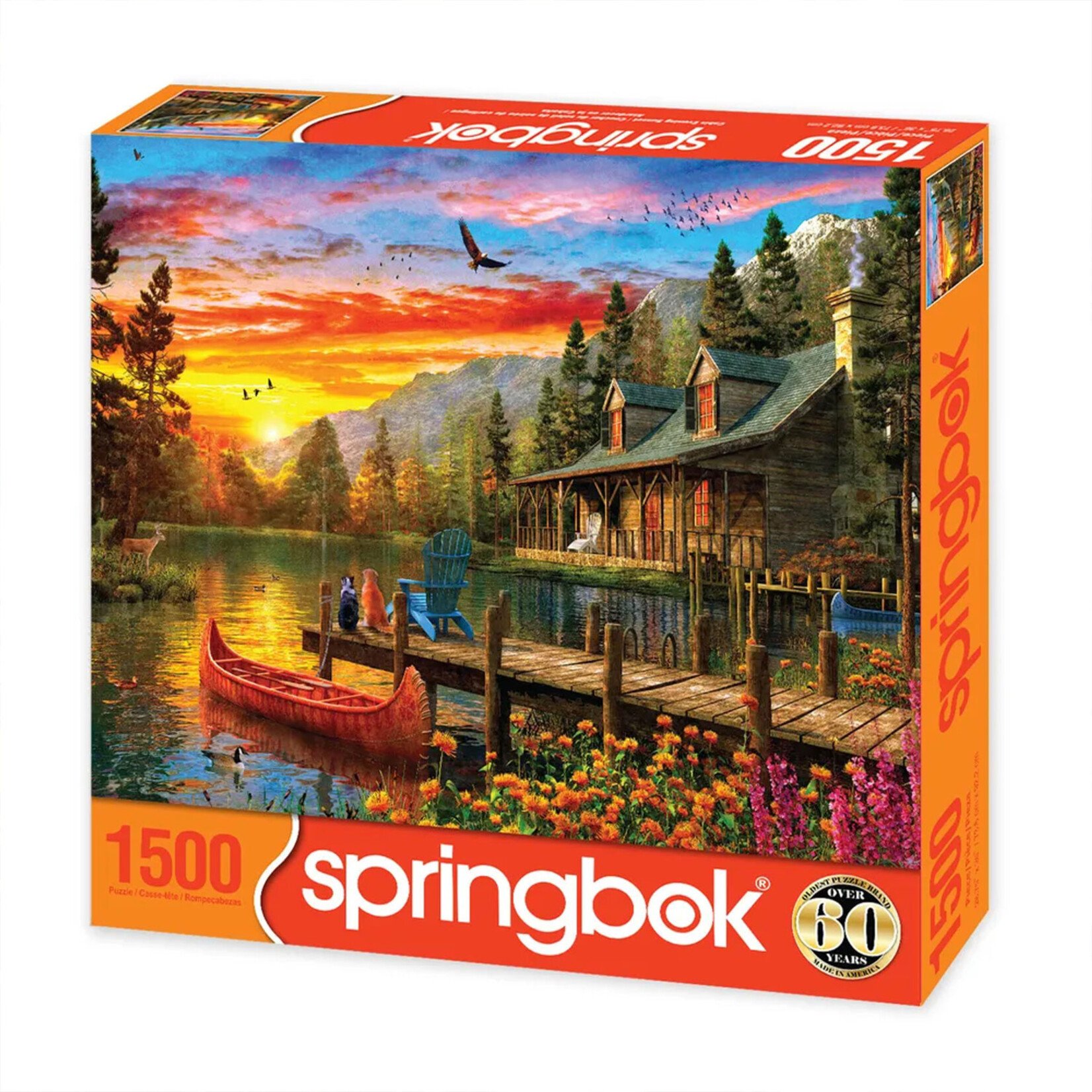Jigsaw Puzzle - Cabin Evening Sunset (1500-Piece)