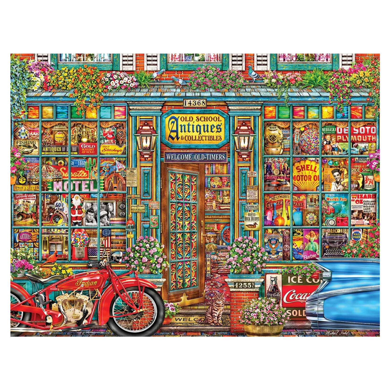 Jigsaw Puzzle - Old School Antiques (500-Piece)