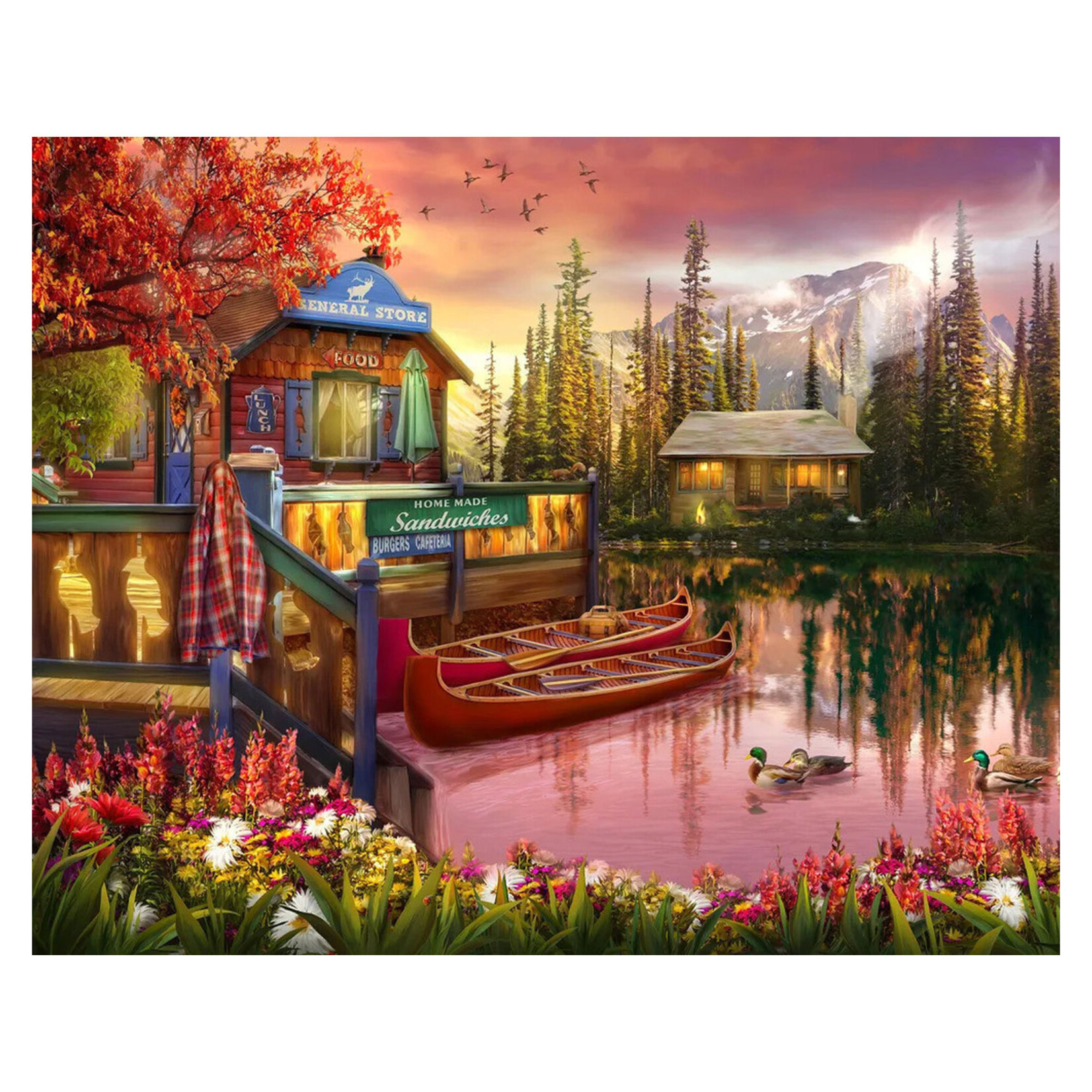 Jigsaw Puzzle - Lakeshore Serenity (1000-Piece)
