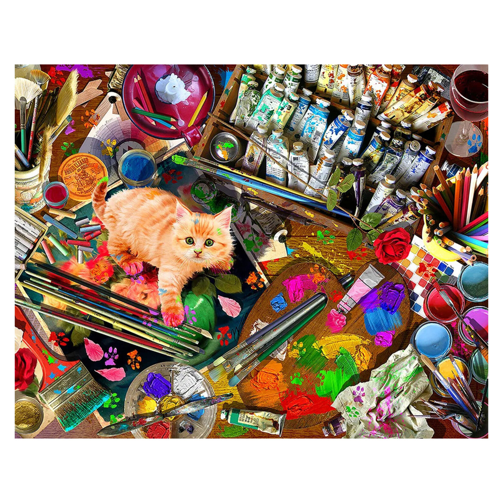 Springbok Jigsaw Puzzle - Unexpected Mews (1000-Piece)