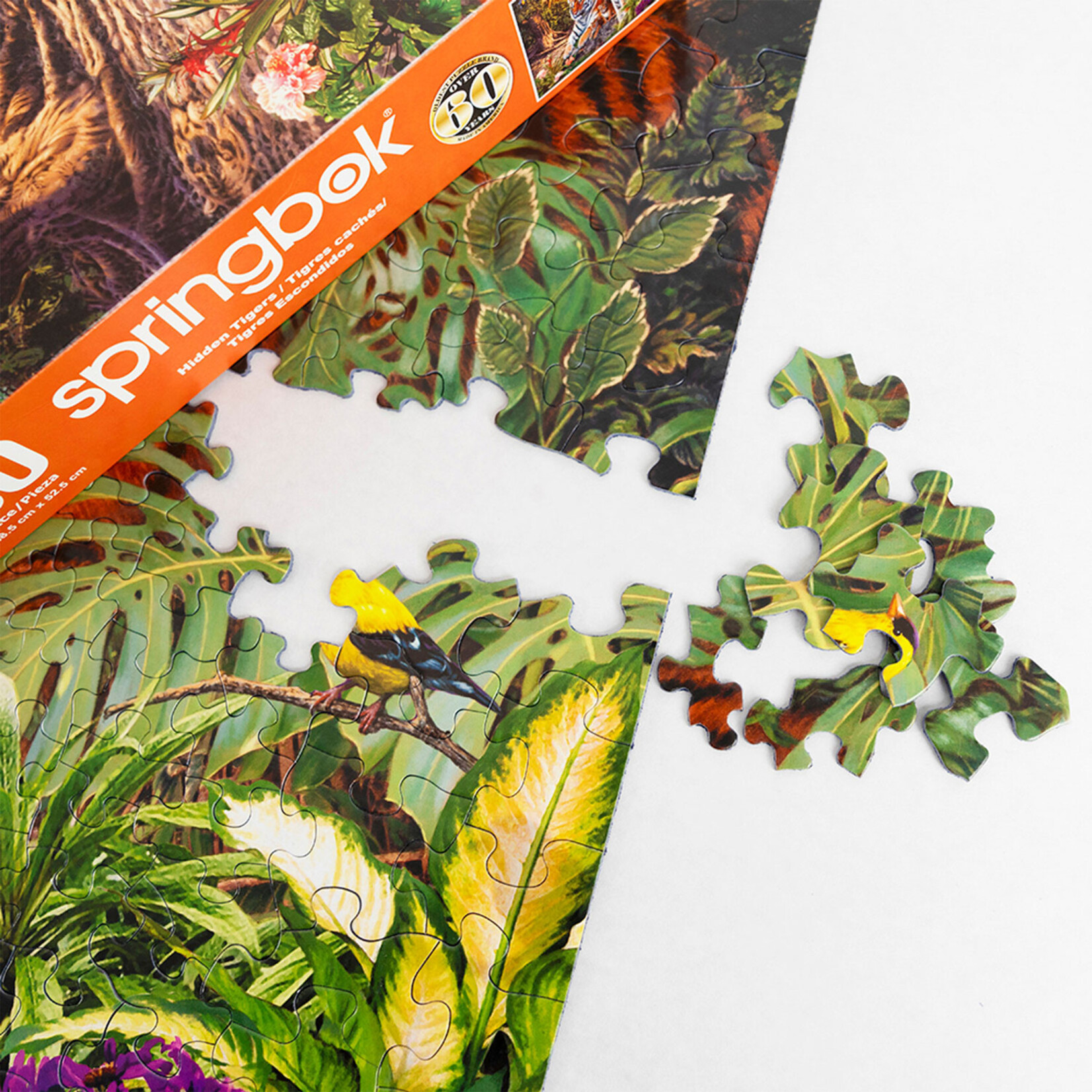 Springbok Jigsaw Puzzle - Hidden Tigers (400-Piece)