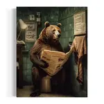 Wall Decor - Bear in Bathroom