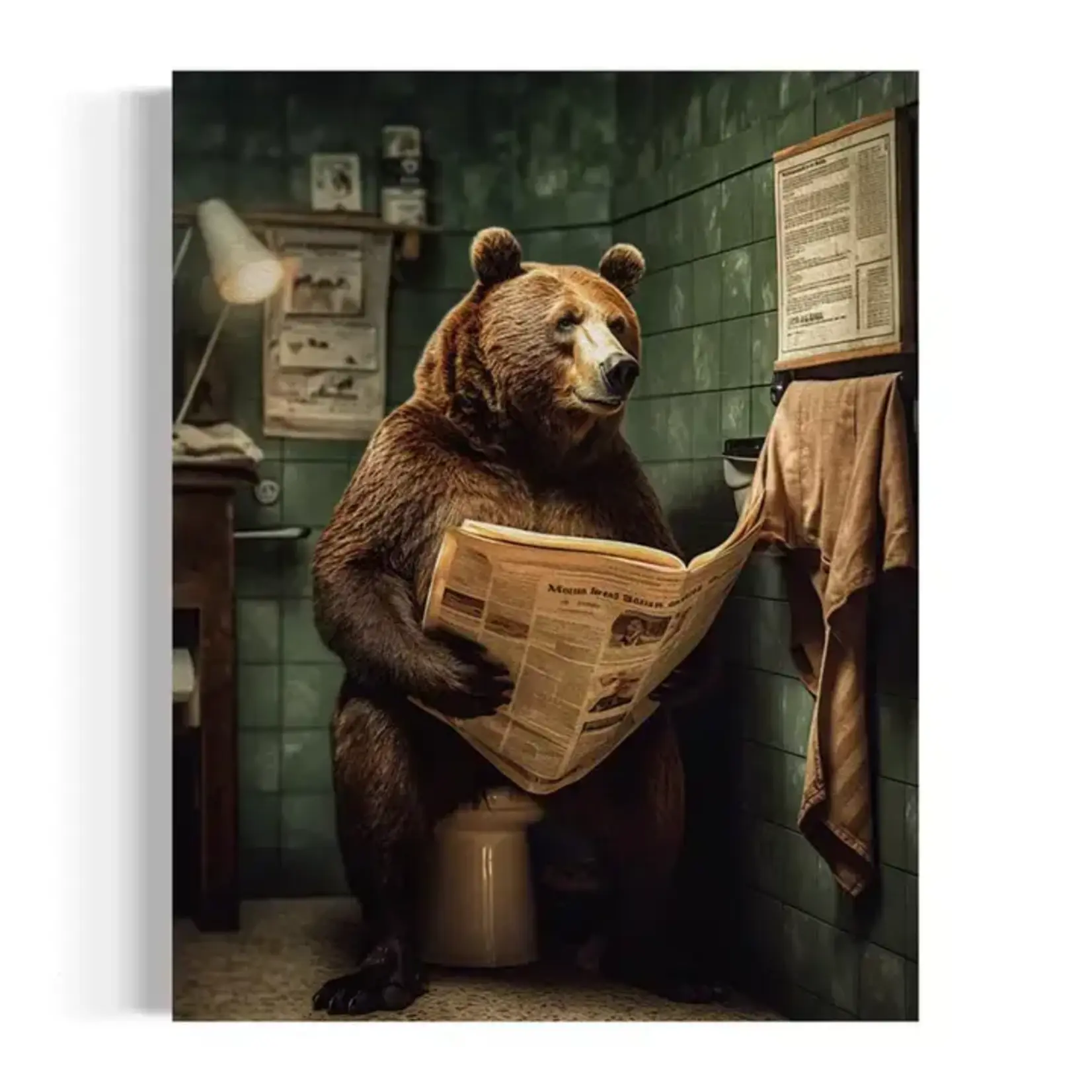 Salty Alyce Wall Decor - Bear in Bathroom