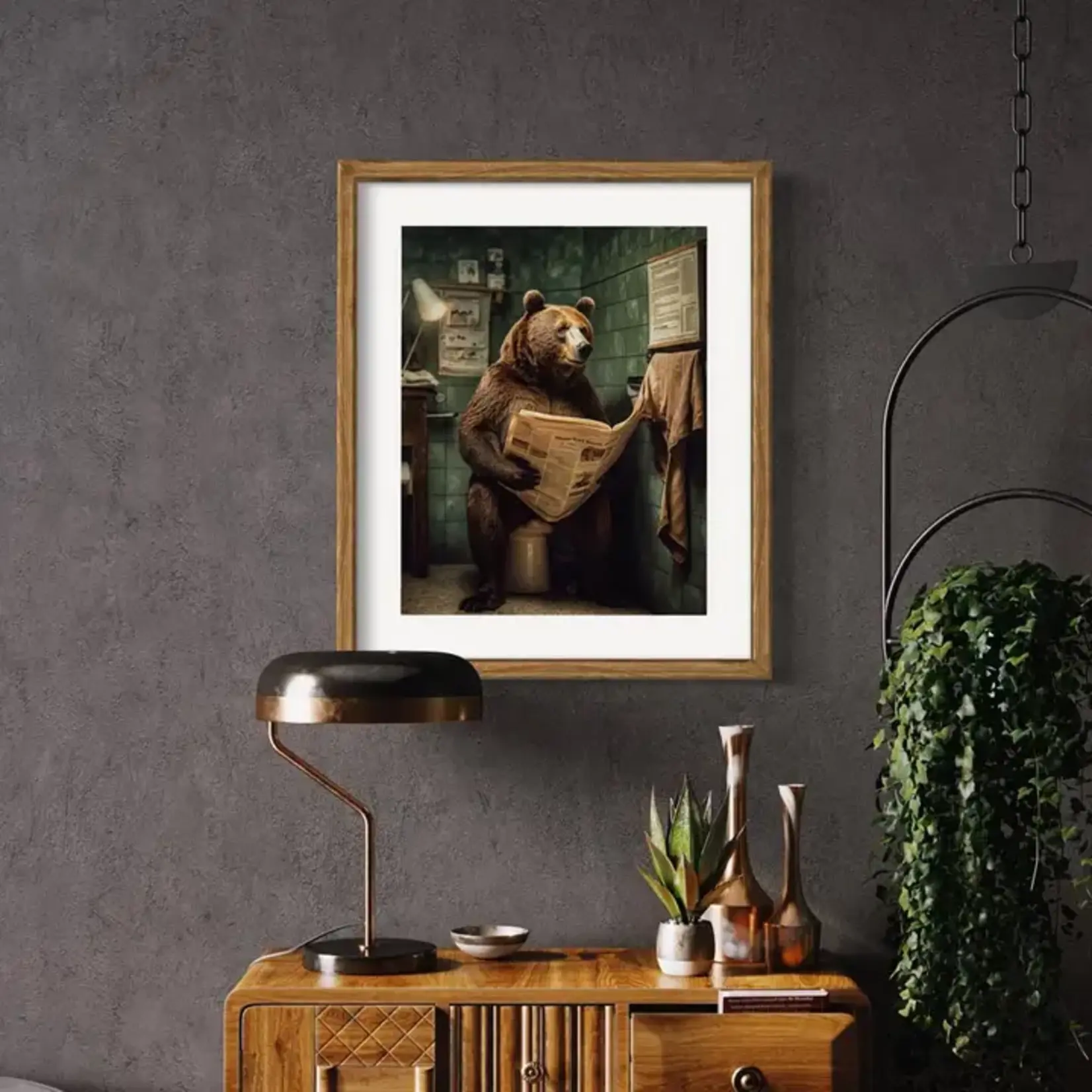 Salty Alyce Wall Decor - Bear in Bathroom