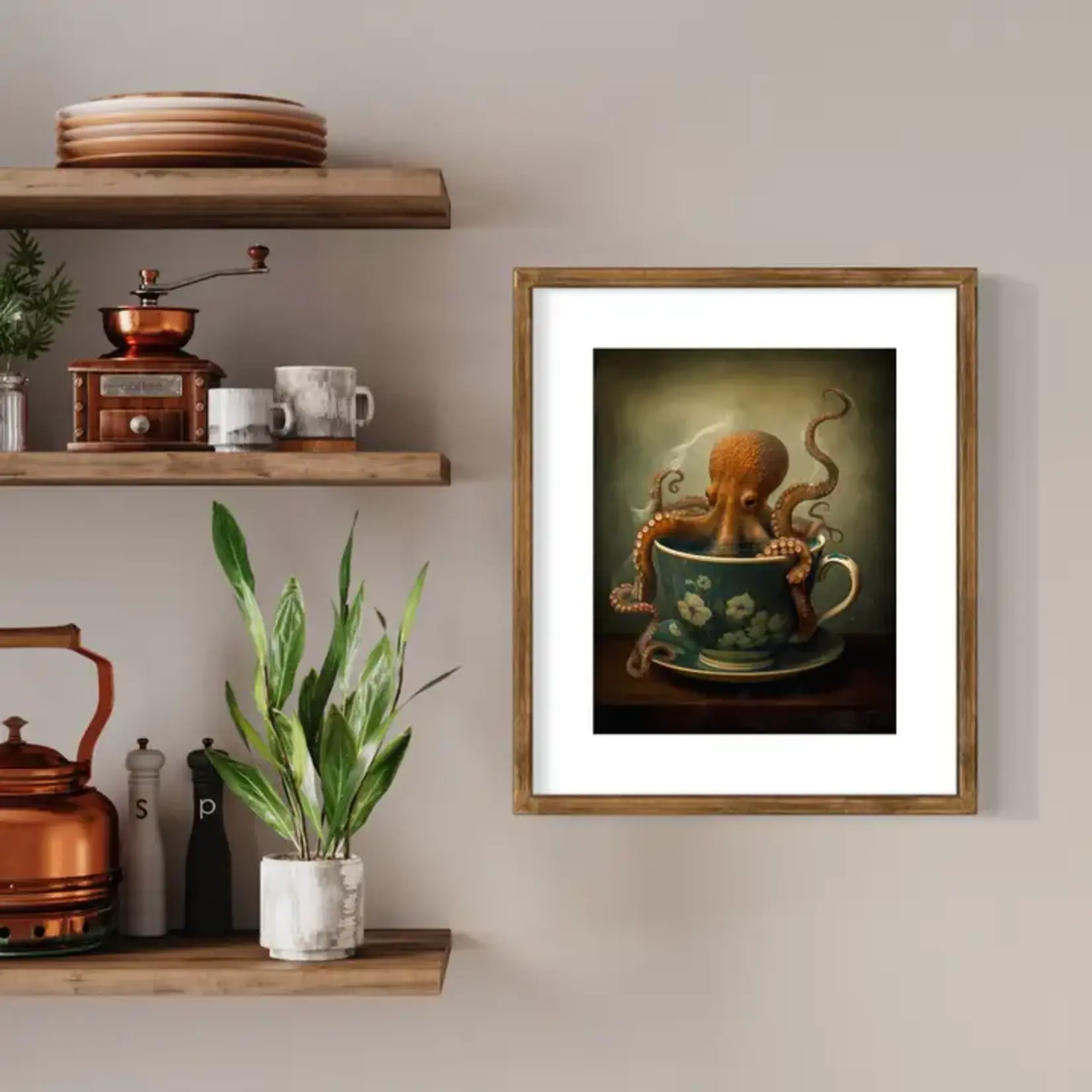 Wall Decor - Octopus in a Tea Cup