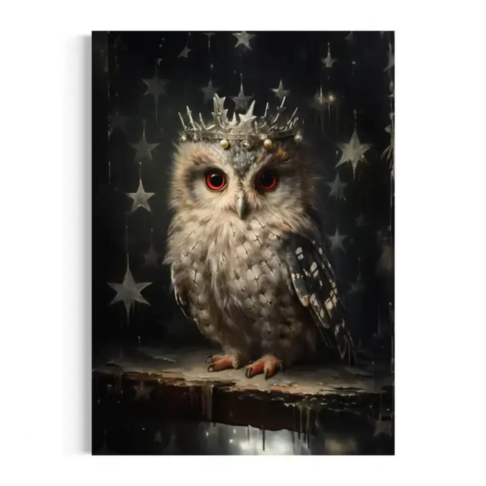 Salty Alyce Wall Decor - Owl in Antique Star Crown