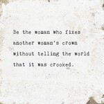 Cedar Mountain Marble Coaster - Be the Woman