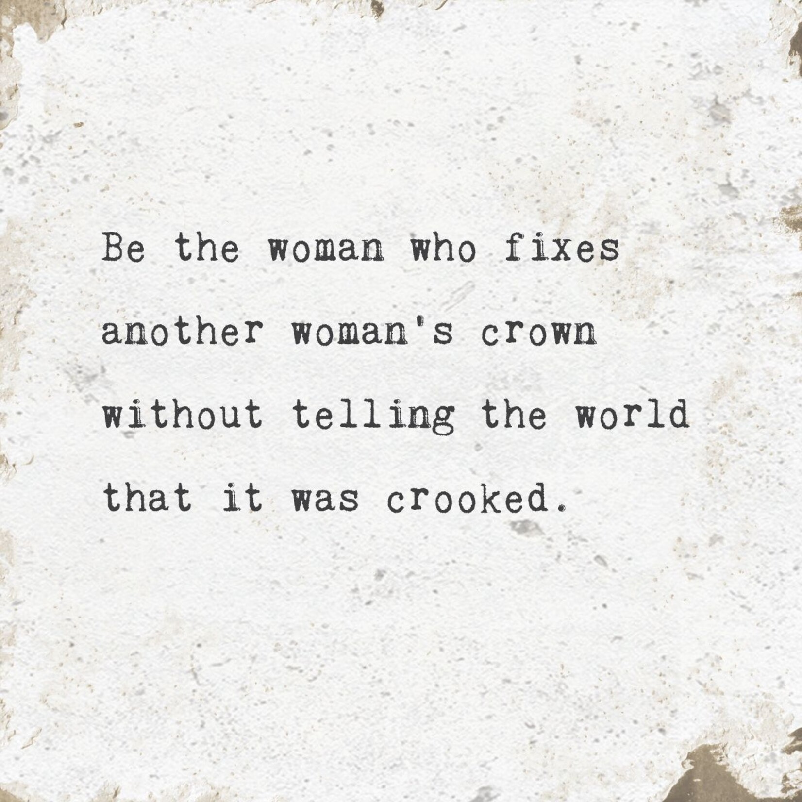 Cedar Mountain Marble Coaster - Be the Woman