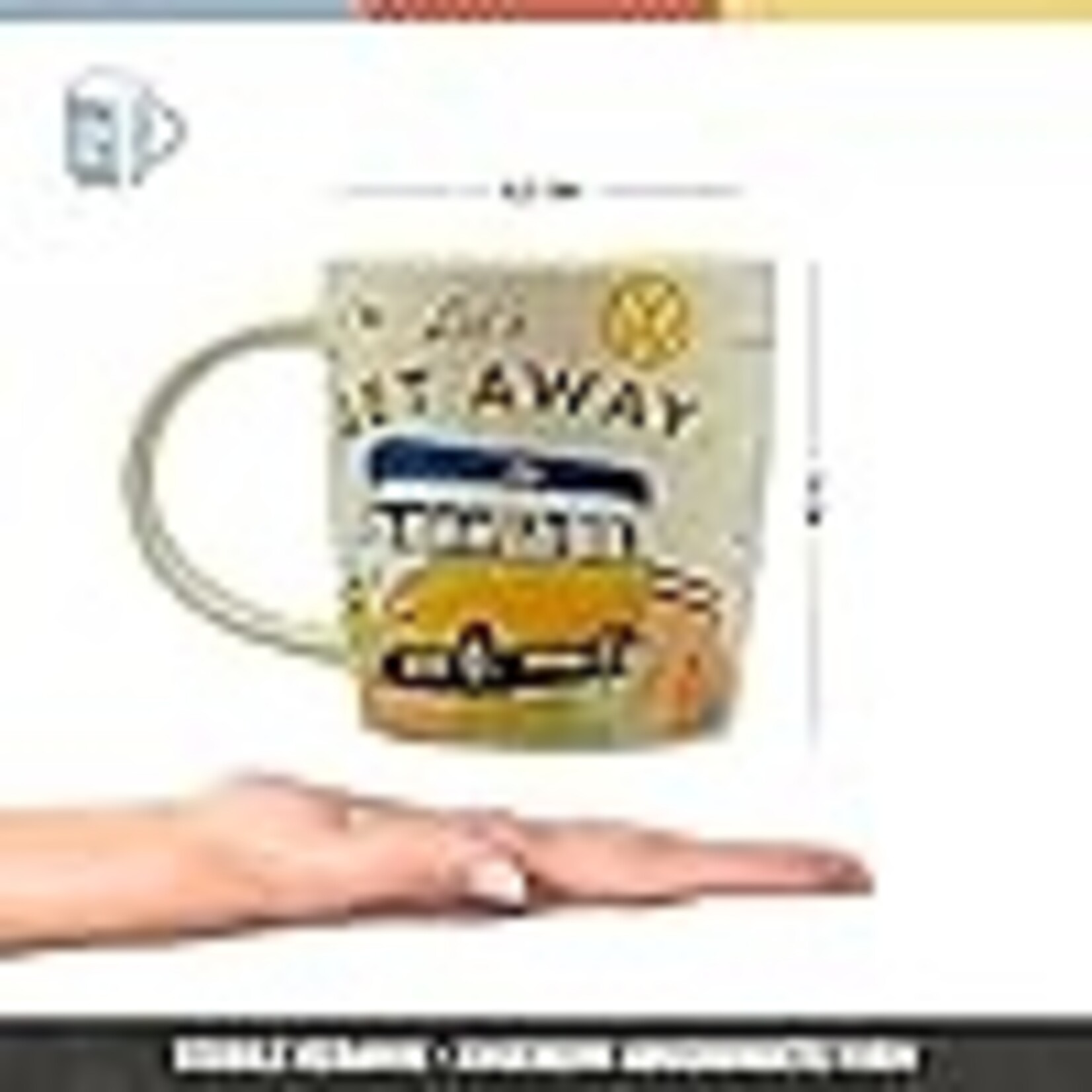 Nostalgic Art Vintage Mug - VW - Bulli - Let's Get Away