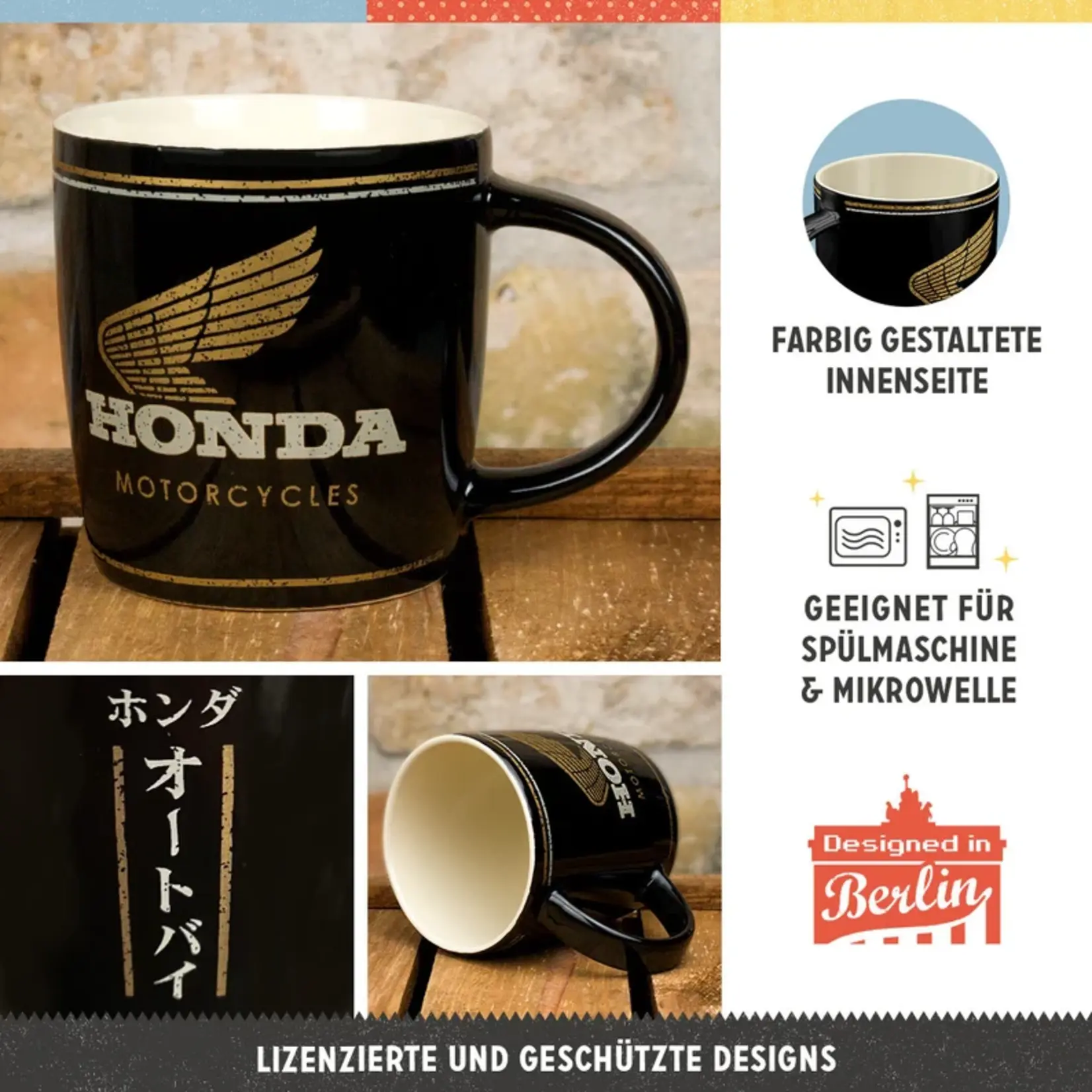 Nostalgic Art Vintage Mug - Honda - Motorcycle Gold