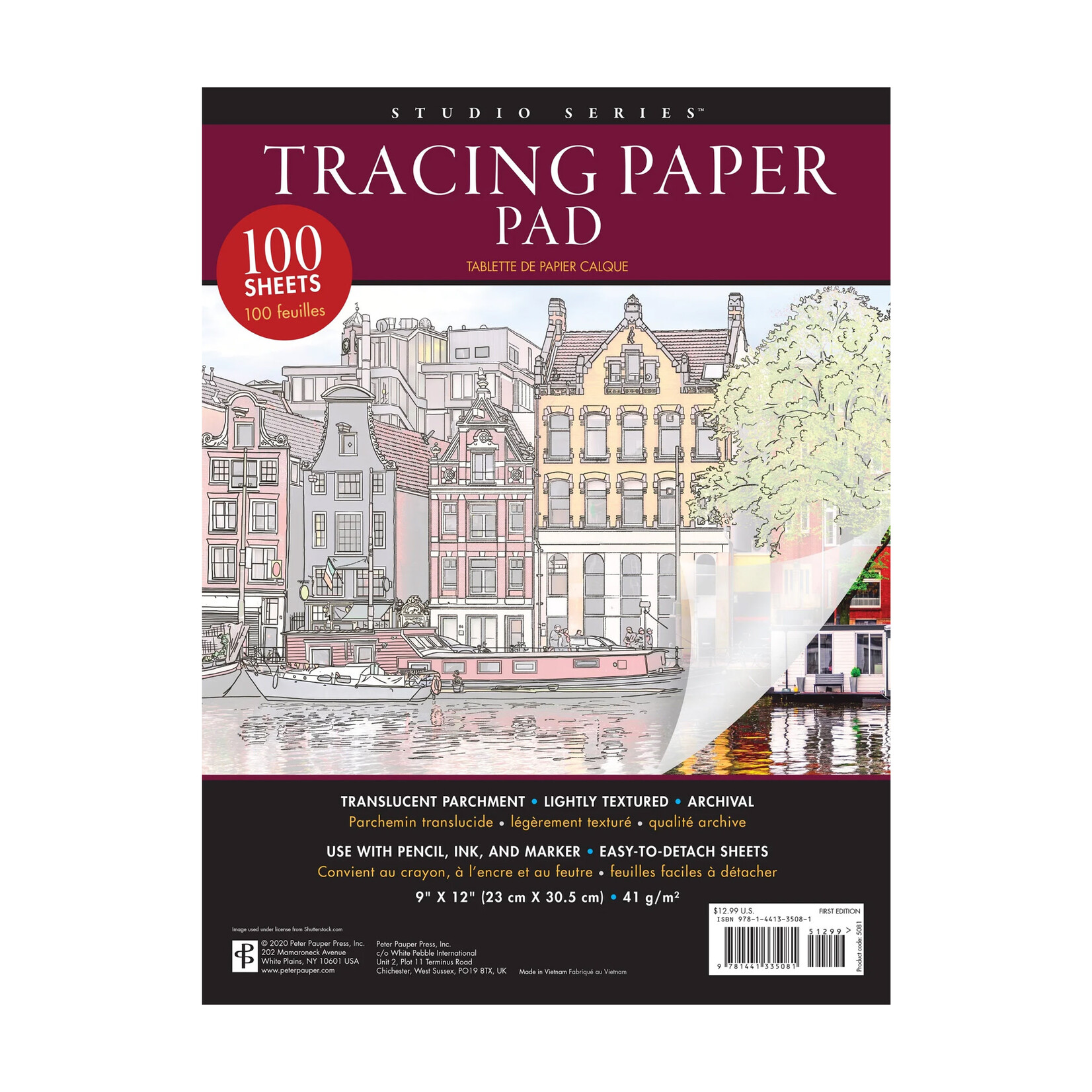 Peter Pauper Press Studio Series - Tracing Paper Pad