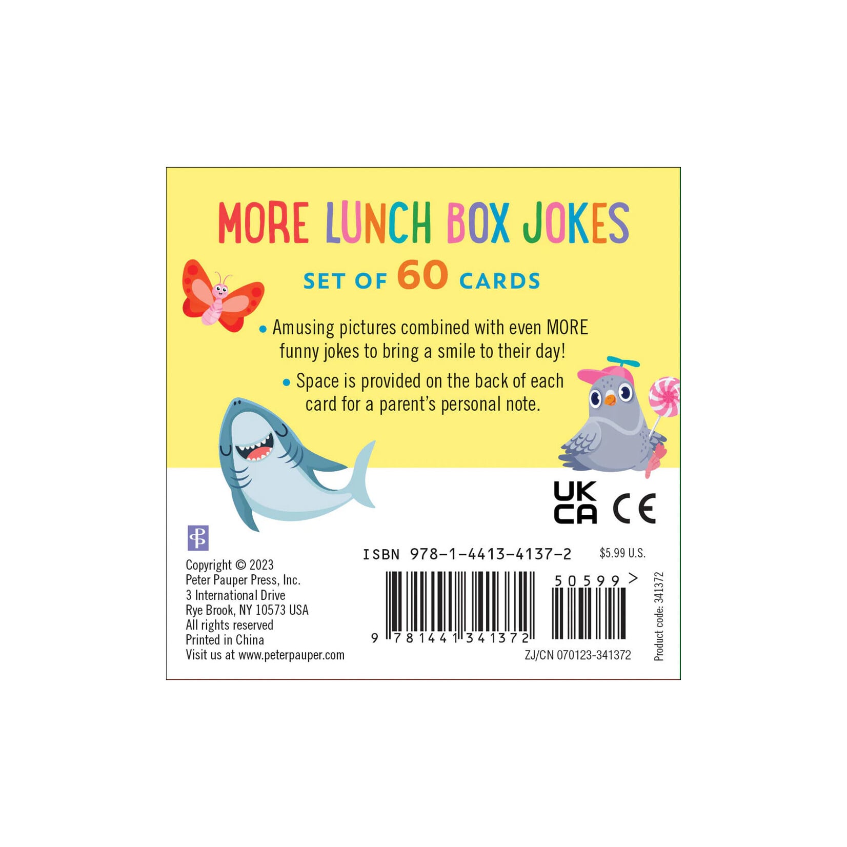 Peter Pauper Press More Lunch Box Jokes Card Deck (Set of 60)