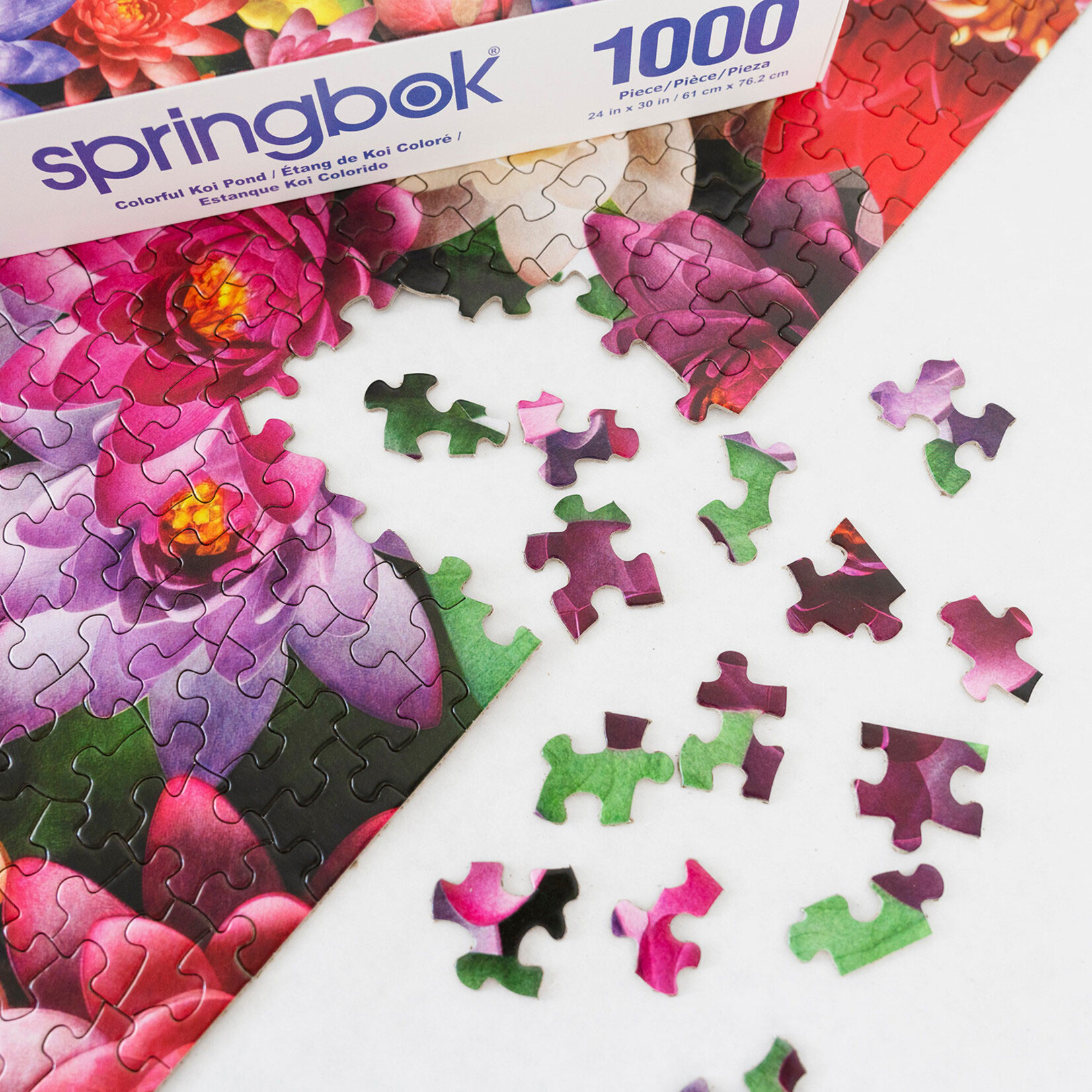 Springbok Jigsaw Puzzle - Colorful Koi Pond (1000-Piece)