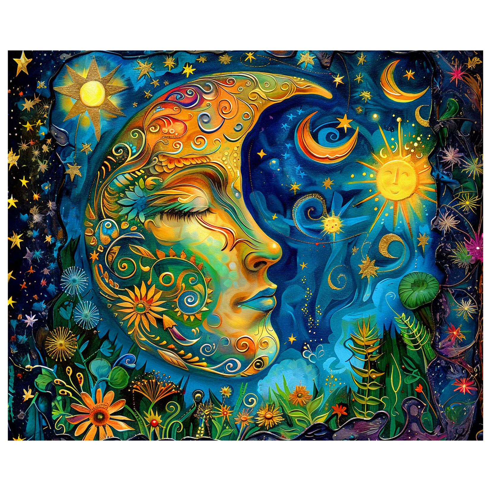 Springbok Jigsaw Puzzle - Blue Moon (1000-Piece)