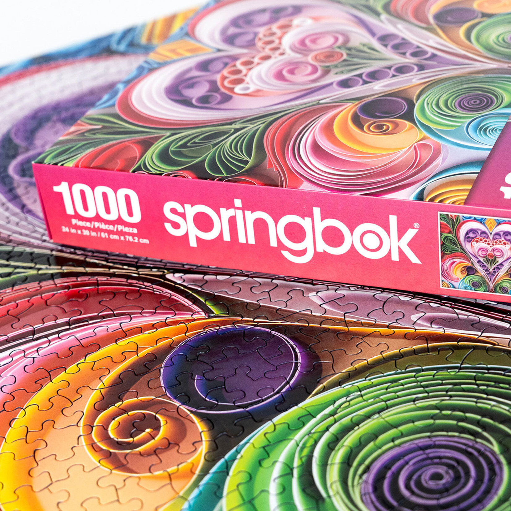 Springbok Jigsaw Puzzle - Paper Hearts (1000-Piece)