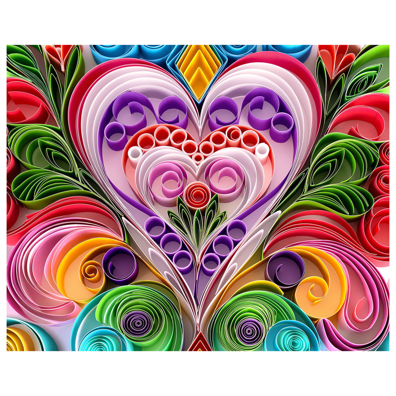 Springbok Jigsaw Puzzle - Paper Hearts (1000-Piece)