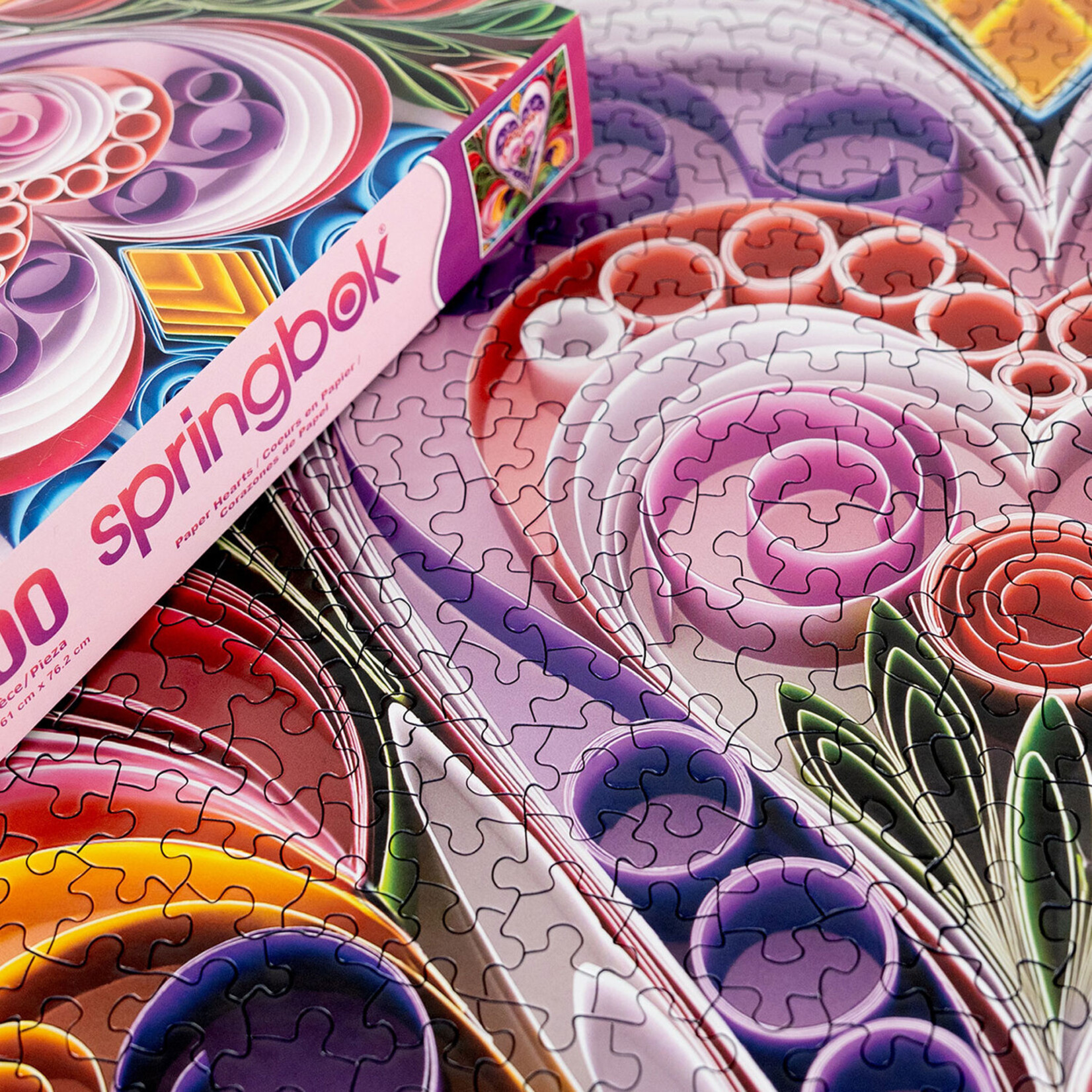 Springbok Jigsaw Puzzle - Paper Hearts (1000-Piece)