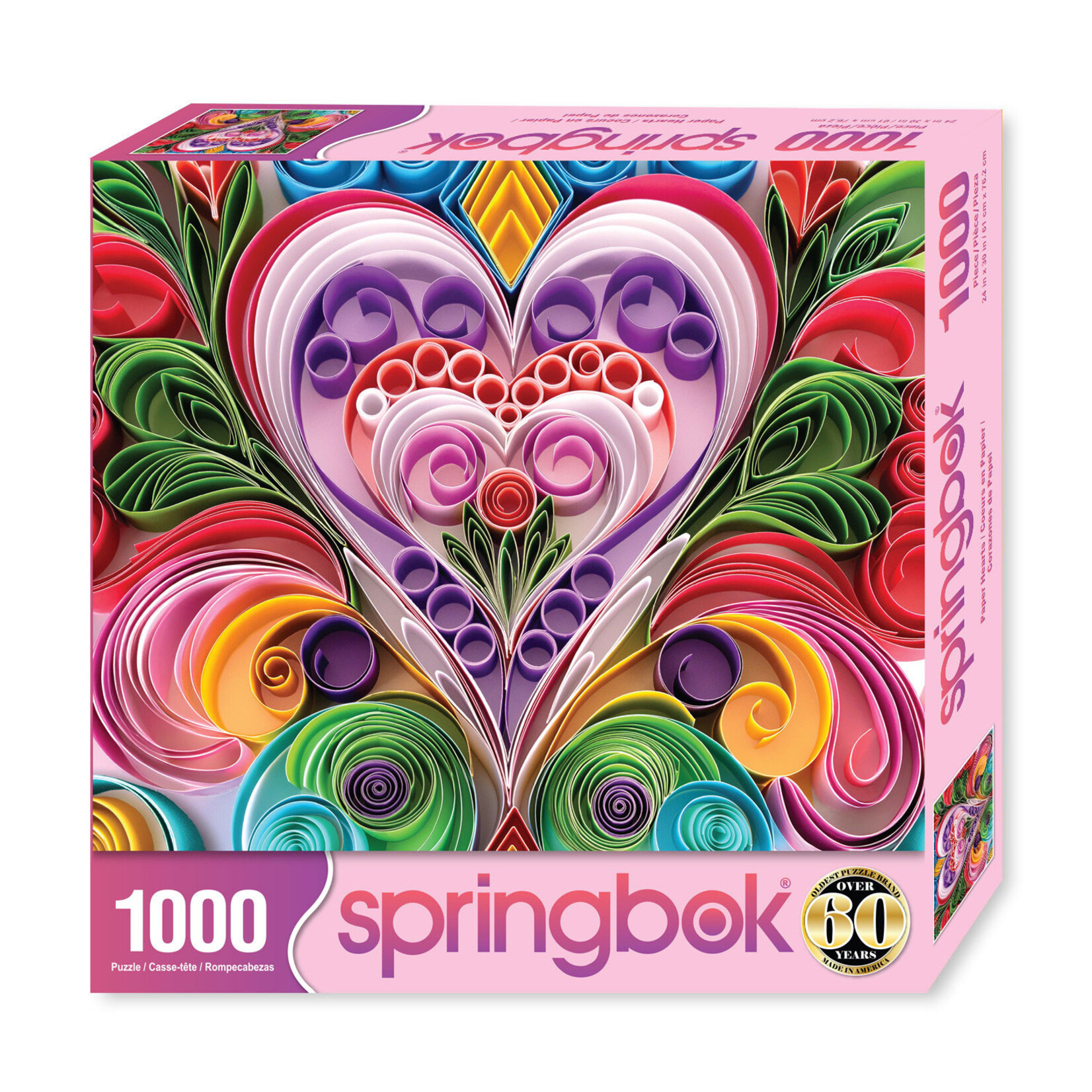 Springbok Jigsaw Puzzle - Paper Hearts (1000-Piece)