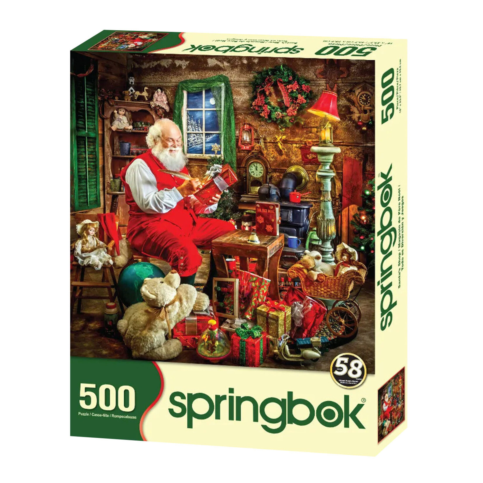 Springbok Jigsaw Puzzle - Santa's Shop (500-Piece)