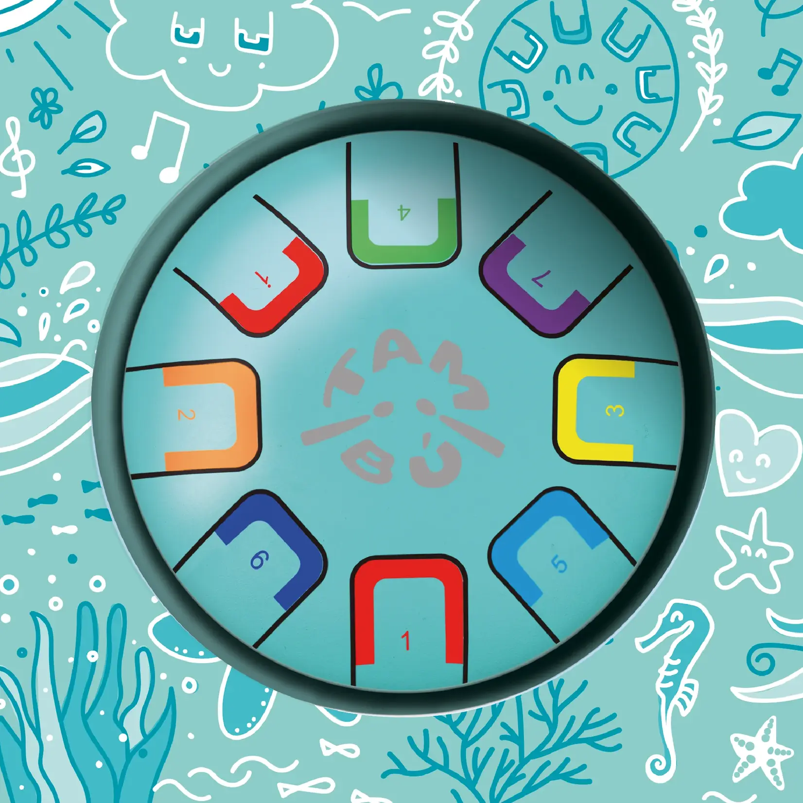 Tambú 6" Baby Tongue Drum (Assorted Colours)