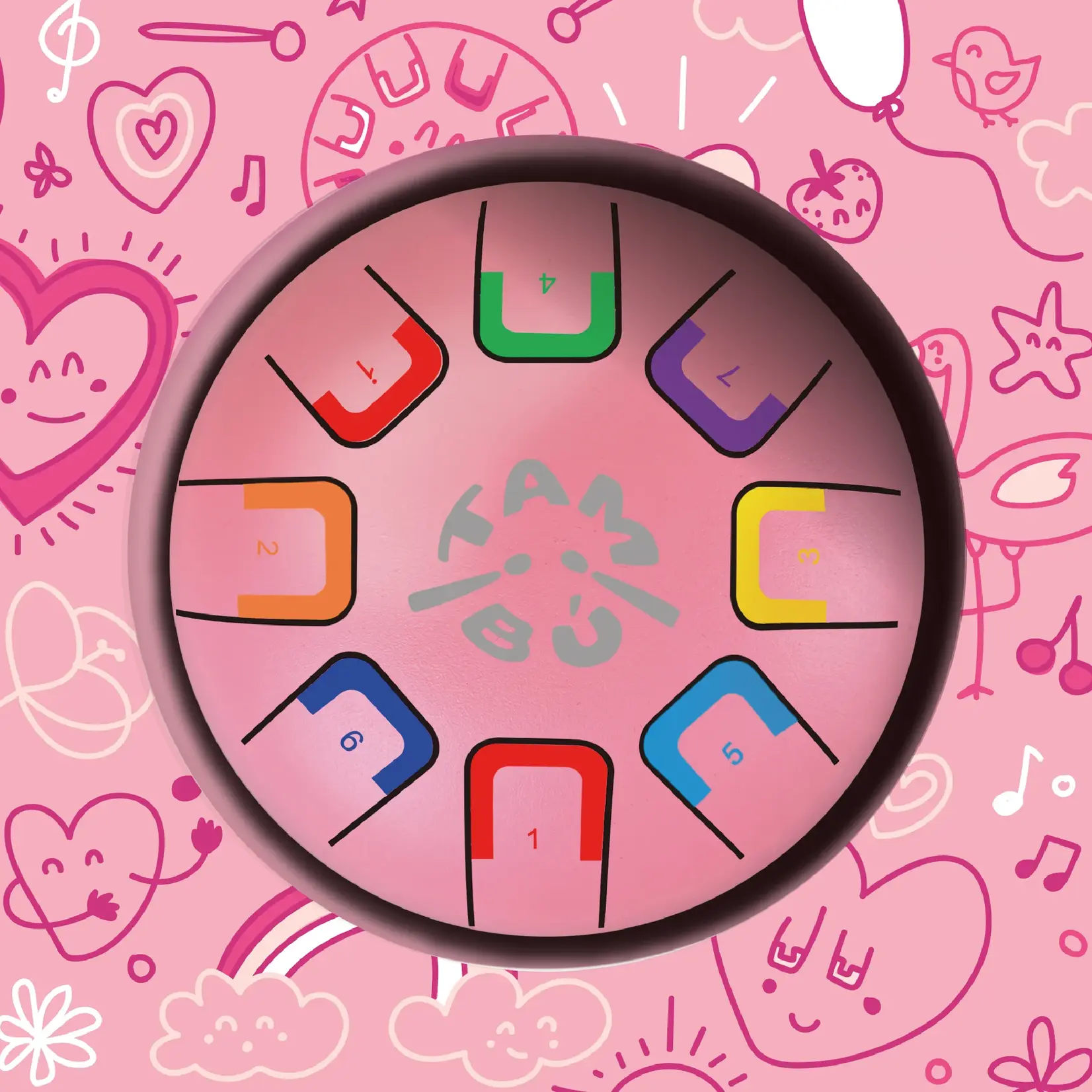 Tambú 6" Baby Tongue Drum (Assorted Colours)