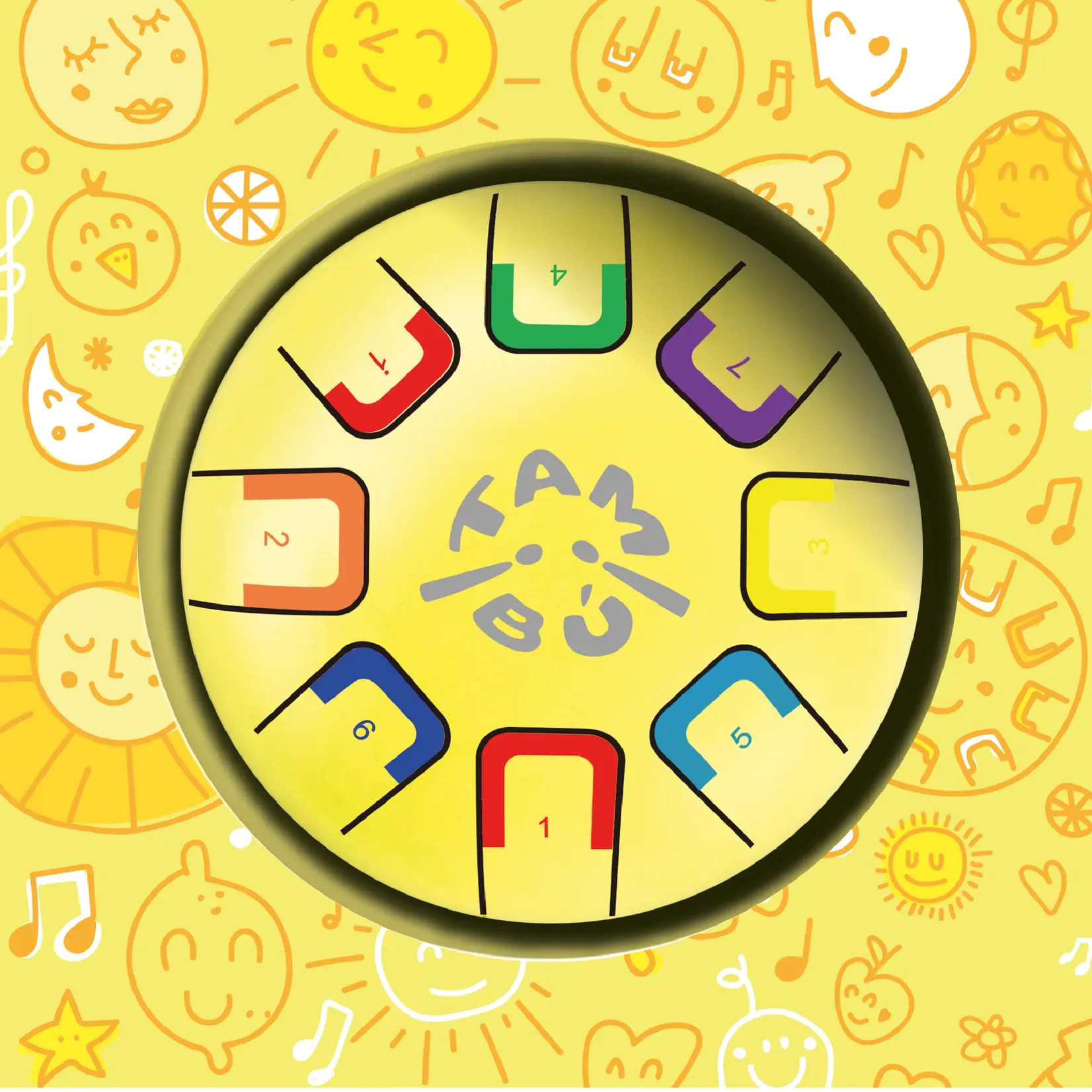 Tambú 6" Baby Tongue Drum (Assorted Colours)