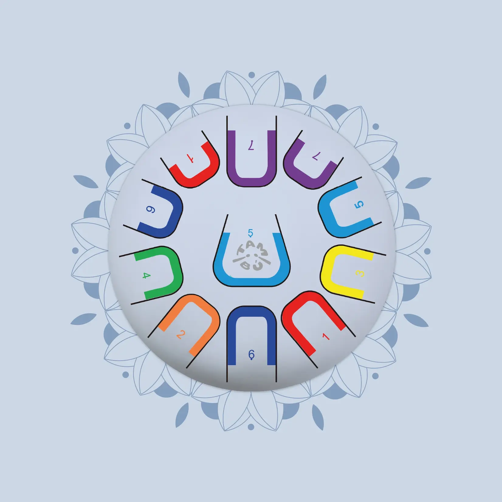 Tambú 10" Tongue Drum (Assorted Colours)