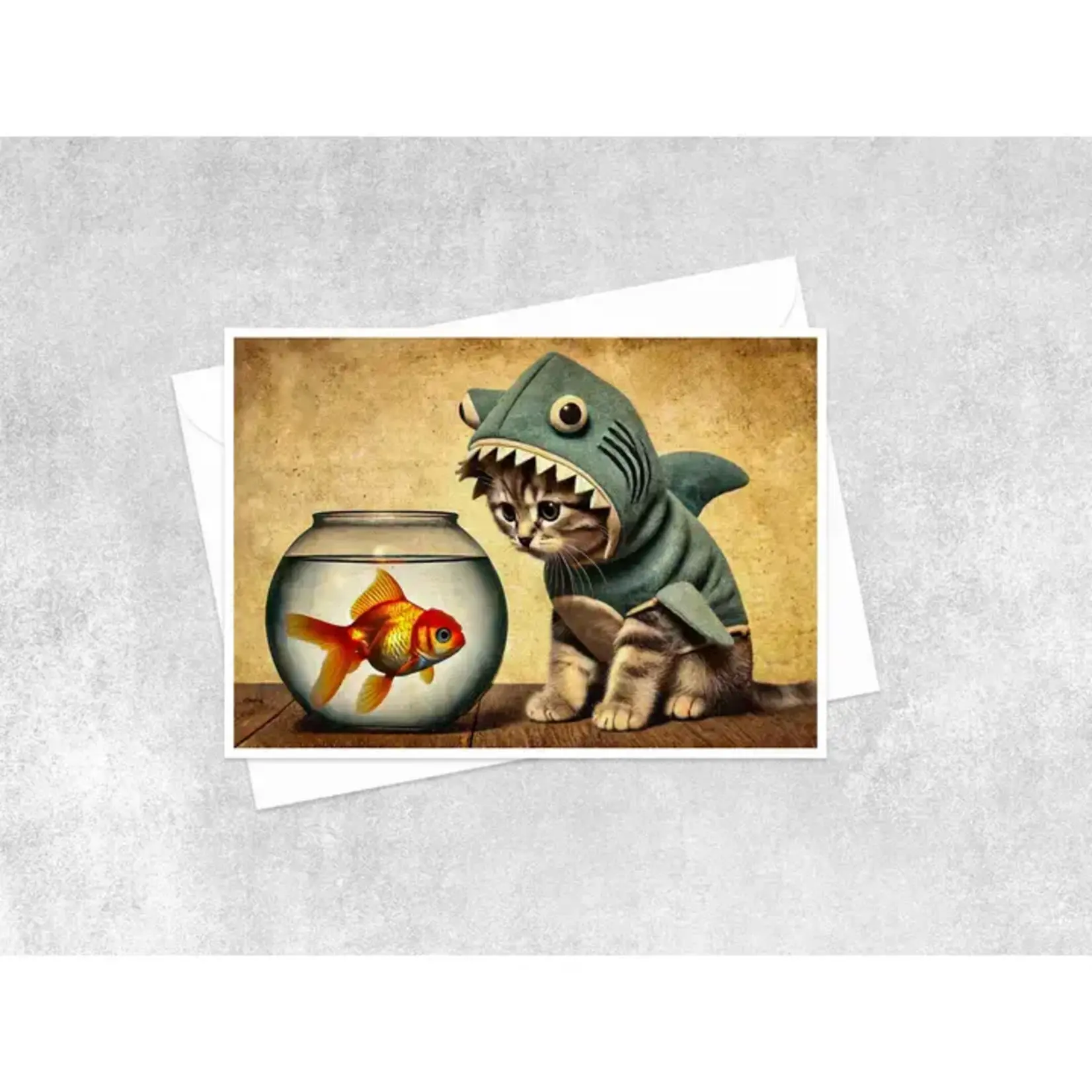 Salty Alyce Greeting Card - Jaws of Curiosity