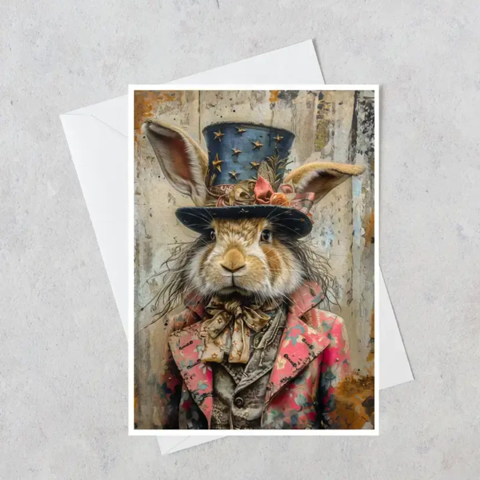 Salty Alyce Card - The Dapper Hare (Blank Inside)