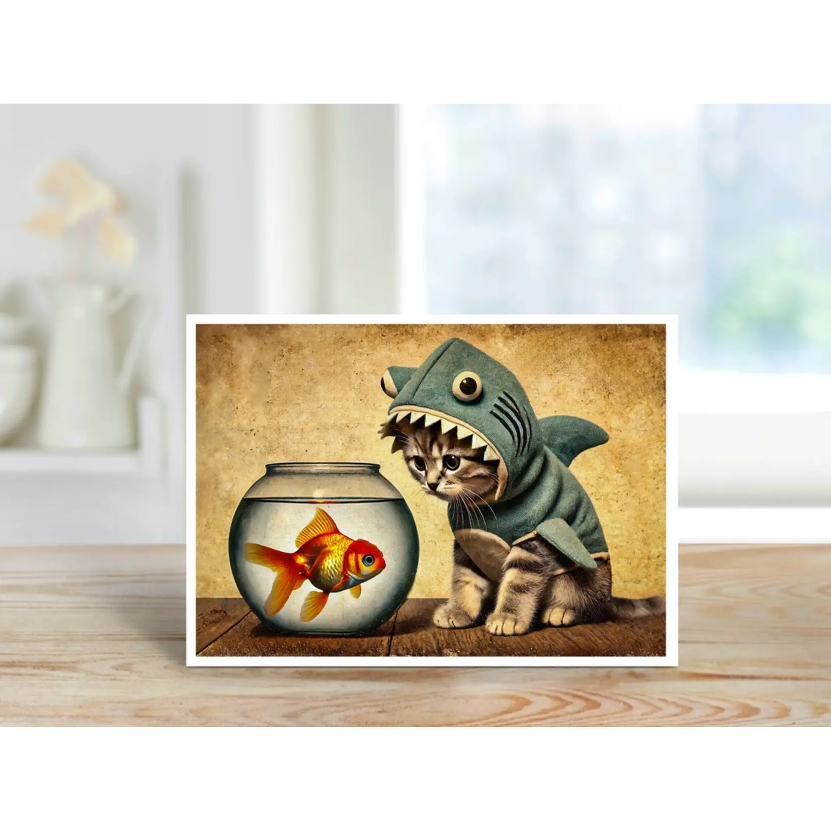 Salty Alyce Greeting Card - Jaws of Curiosity