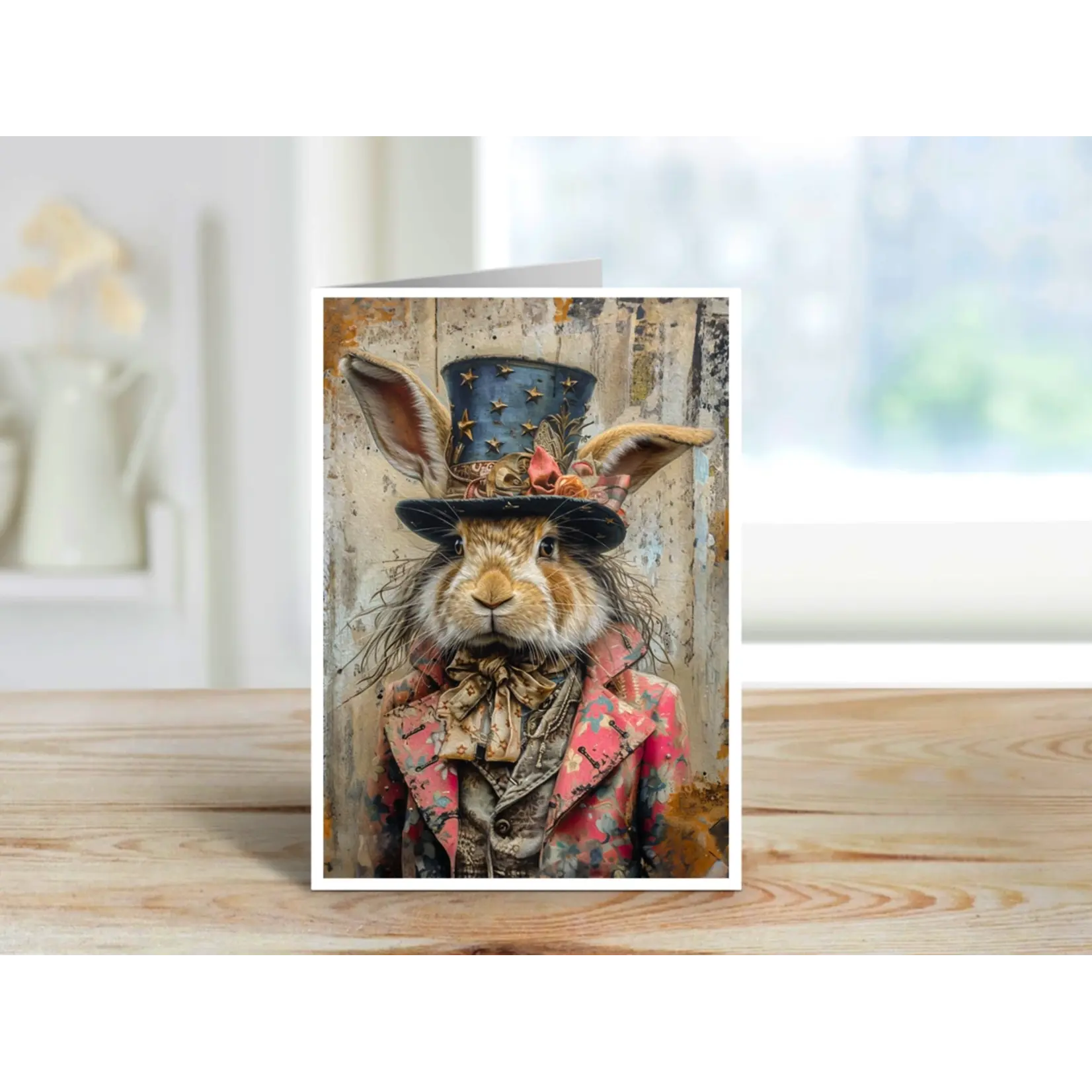 Salty Alyce Card - The Dapper Hare (Blank Inside)