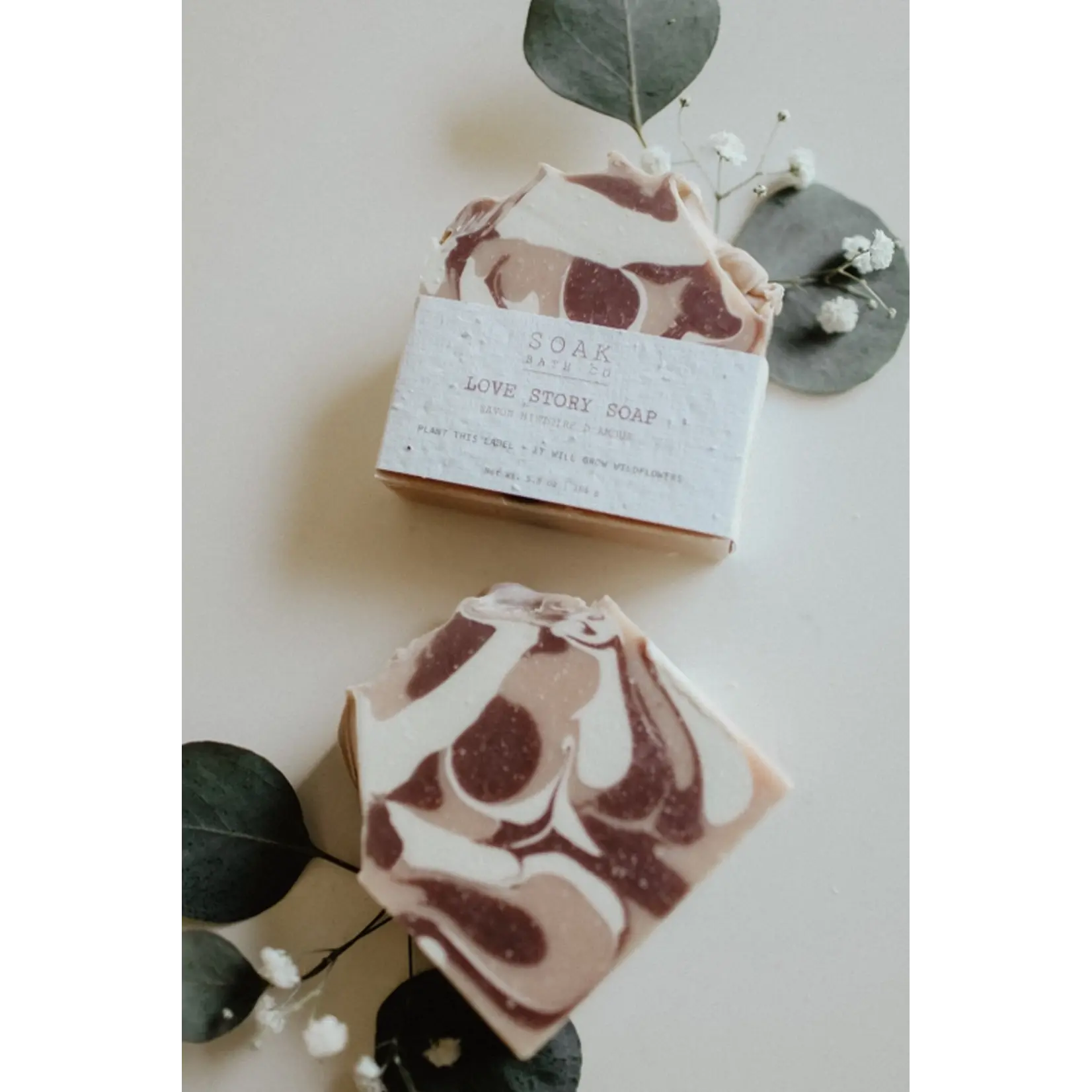 SOAK Bath Co Soap Bar - Love Story