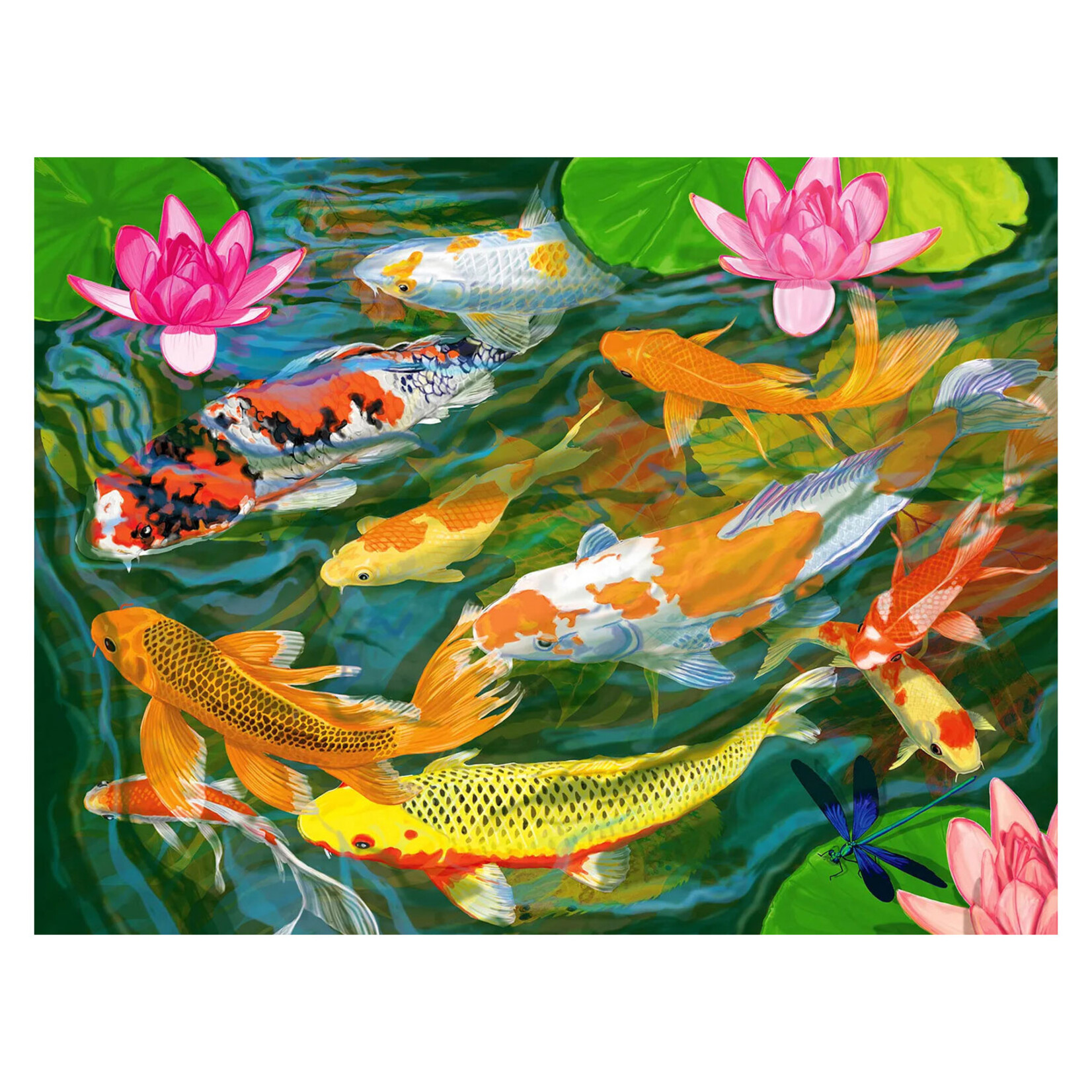 Springbok Jigsaw Puzzle - Koi Pond (1000-Piece)