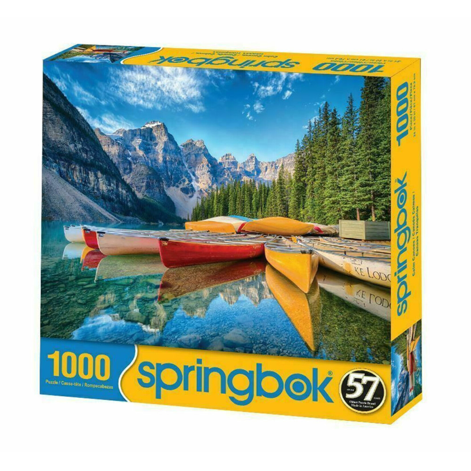 Springbok Jigsaw Puzzle - Calm Canoes (1000-Piece)