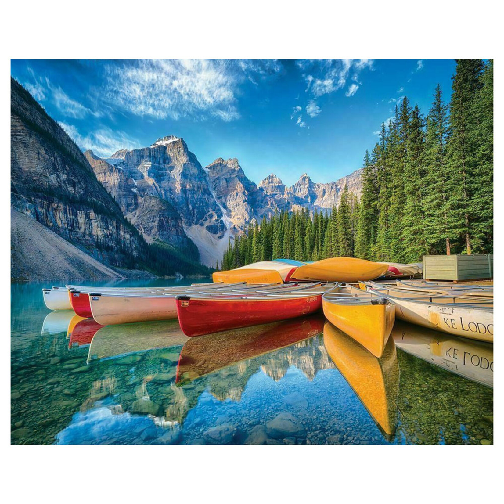 Springbok Jigsaw Puzzle - Calm Canoes (1000-Piece)