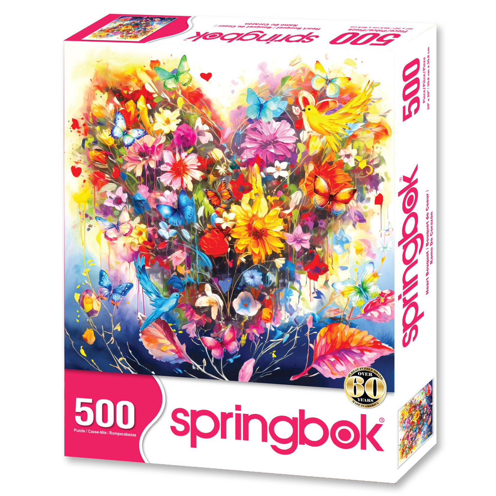 Springbok Jigsaw Puzzle - Heart Bouquet (500-Piece)