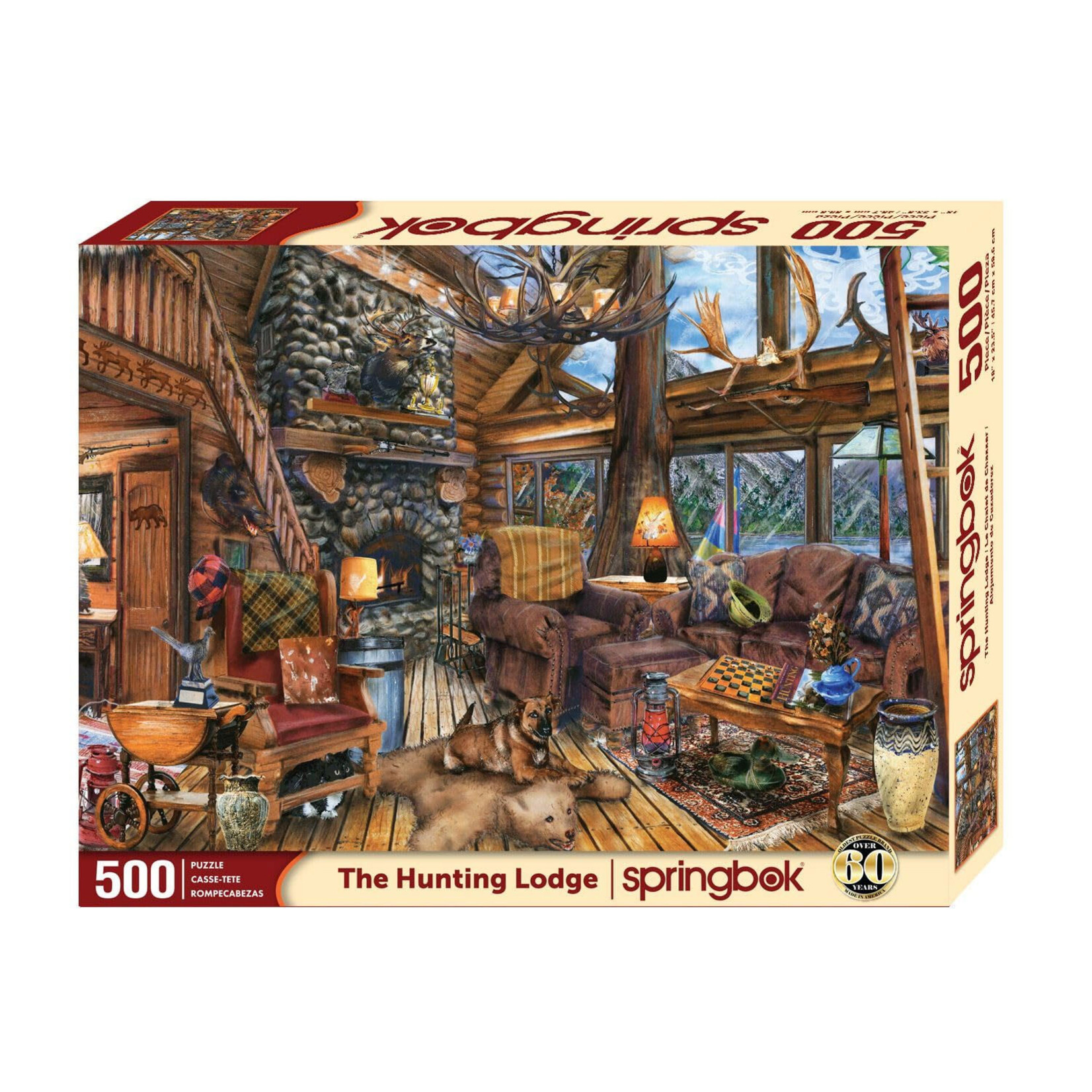 Springbok Jigsaw Puzzle - The Hunting Lodge (500-Piece)