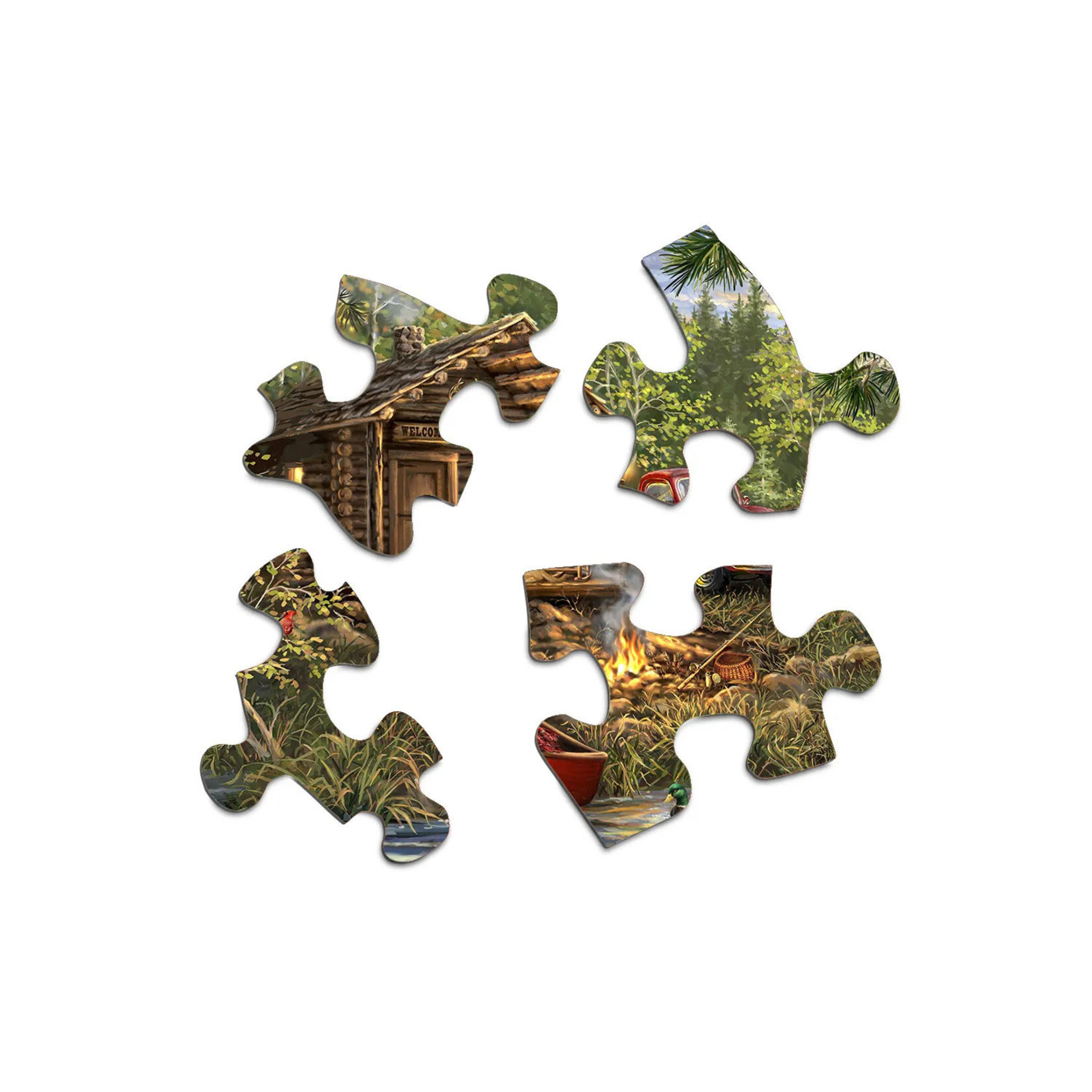 Springbok Jigsaw Puzzle - Cozy Cabin Life (500-Piece)