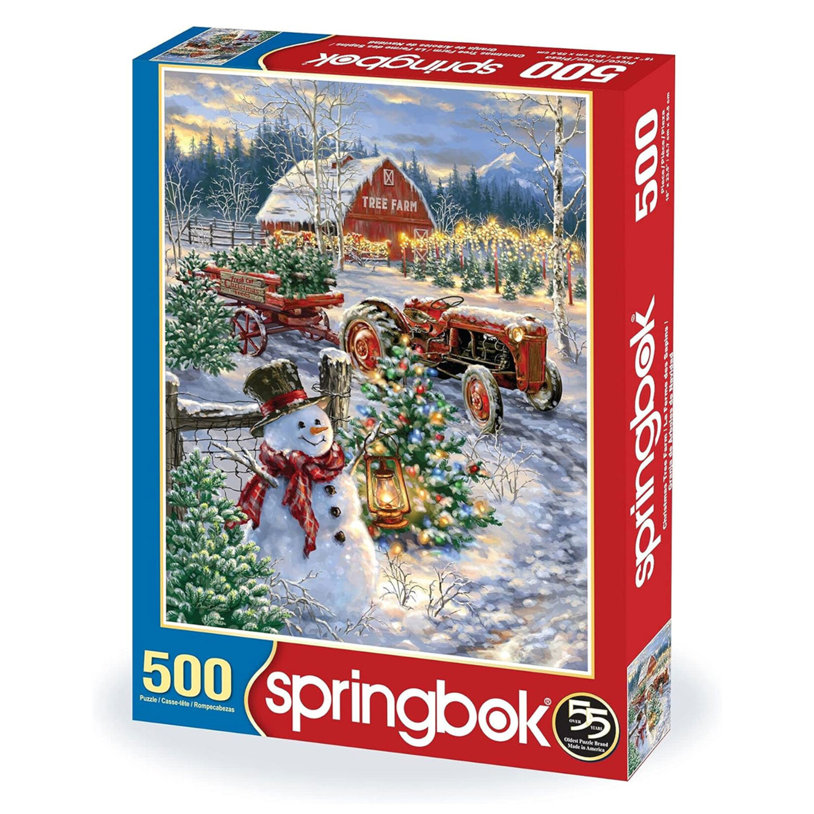 Springbok Jigsaw Puzzle - Christmas Tree Farm (500-Piece)